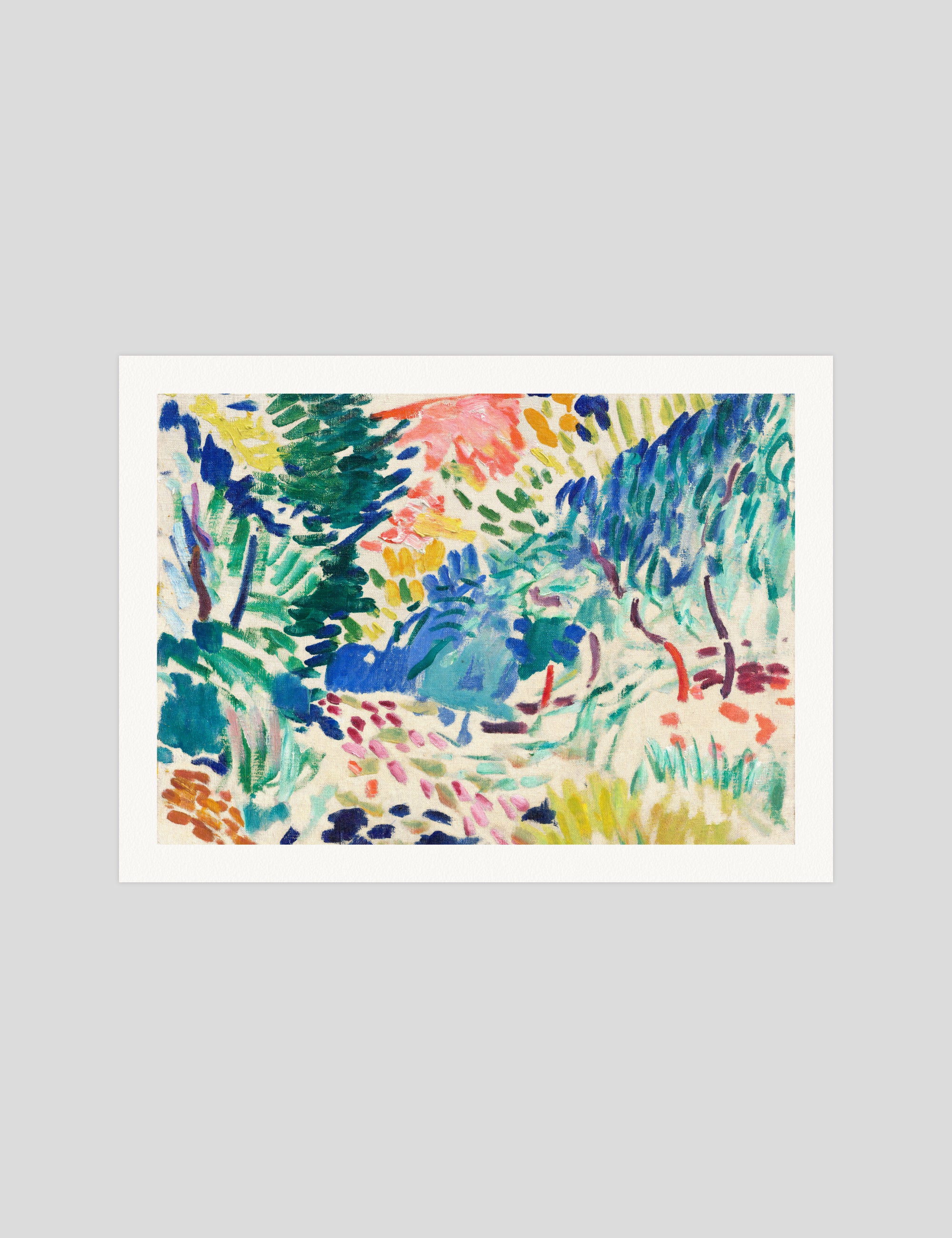 Henri Matisse Landscape at Collioure gallery quality art print produced using 100% cotton rag textured art paper and pigment based archival inks in New Zealand.