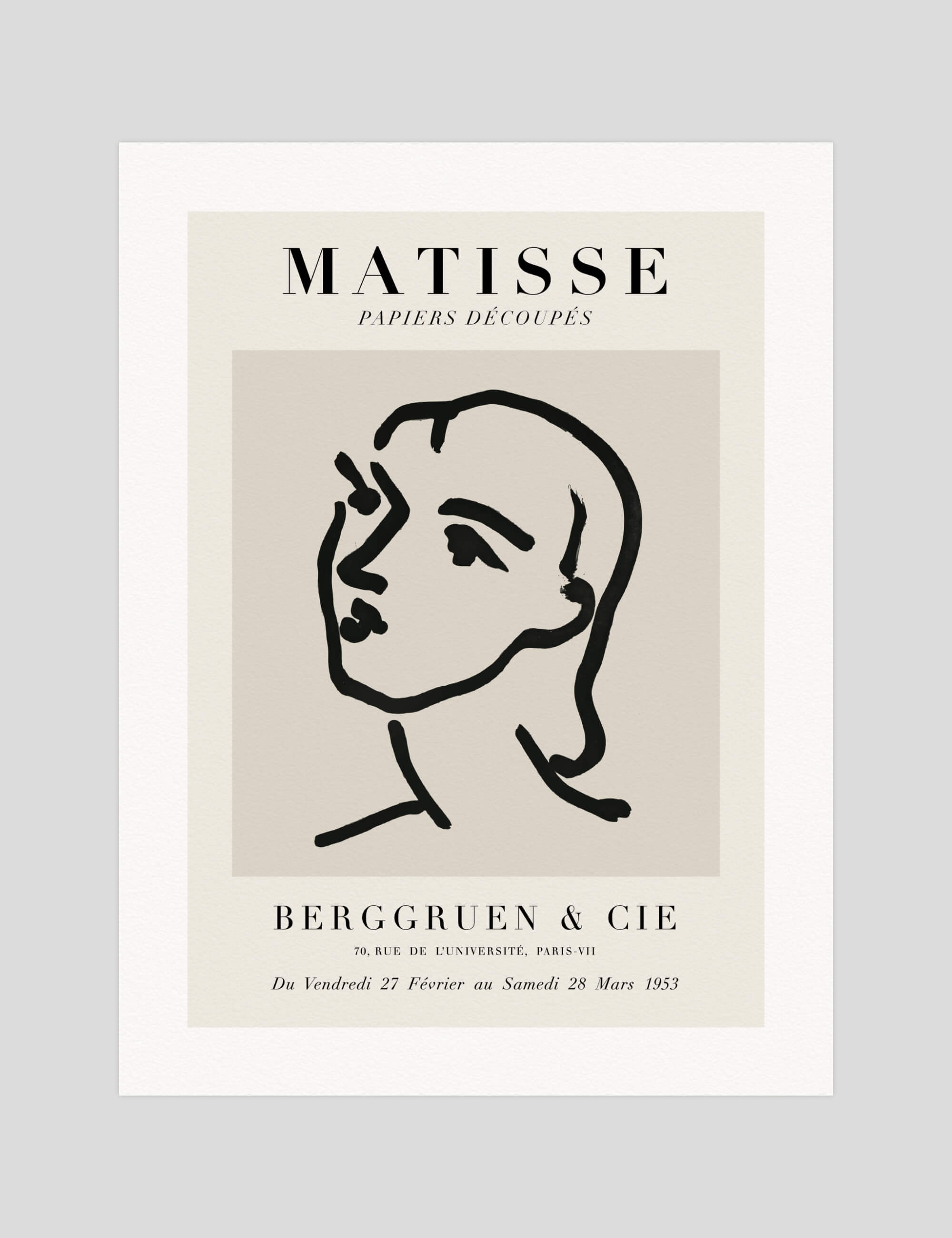 Henri Matisse Nadia Aux Cheveux Lisses gallery quality art print produced using 100% cotton rag textured art paper and pigment based archival inks in New Zealand.