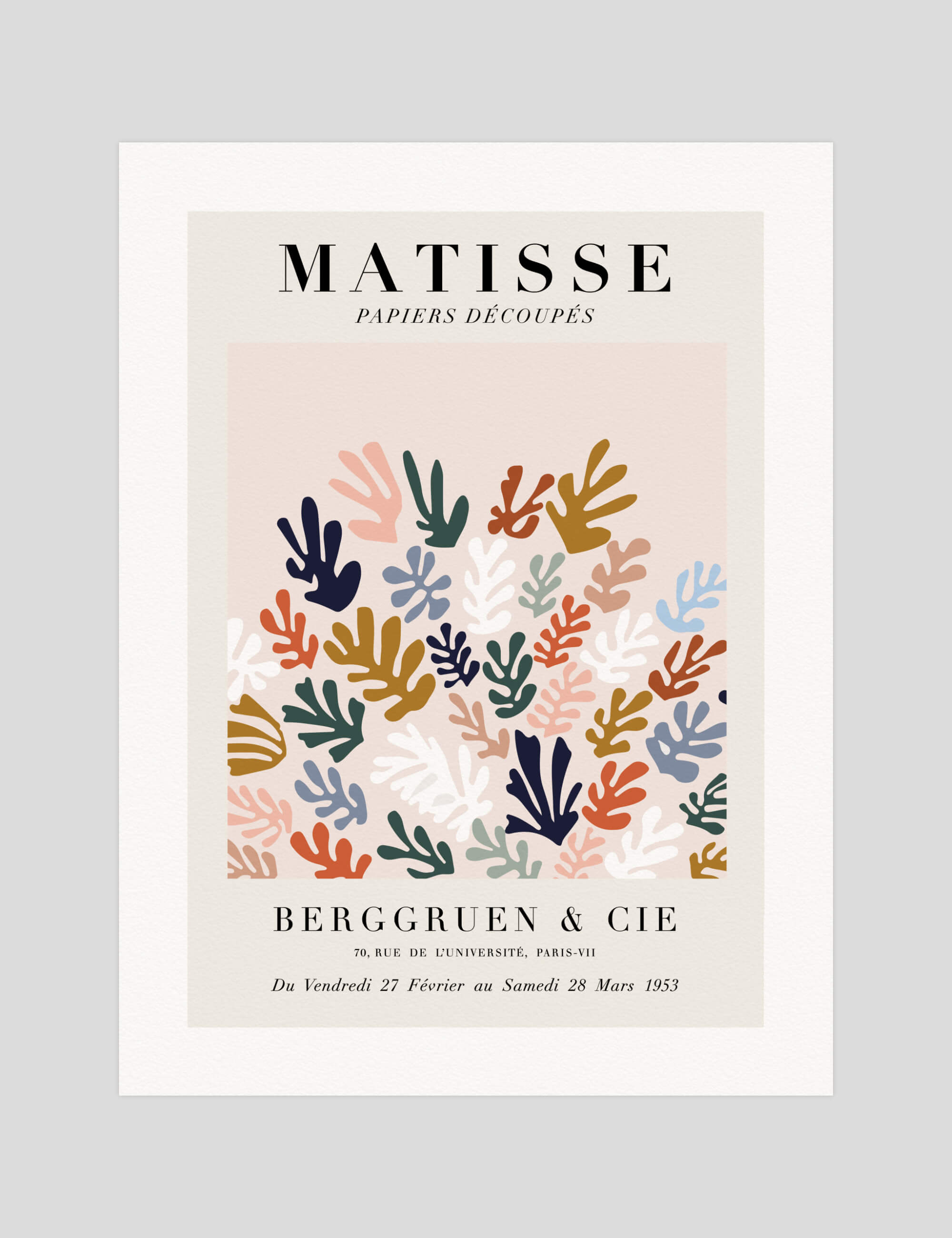 Henri Matisse Papiers Decoupes La Gerbe gallery quality art print produced using 100% cotton rag textured art paper and pigment based archival inks in New Zealand.