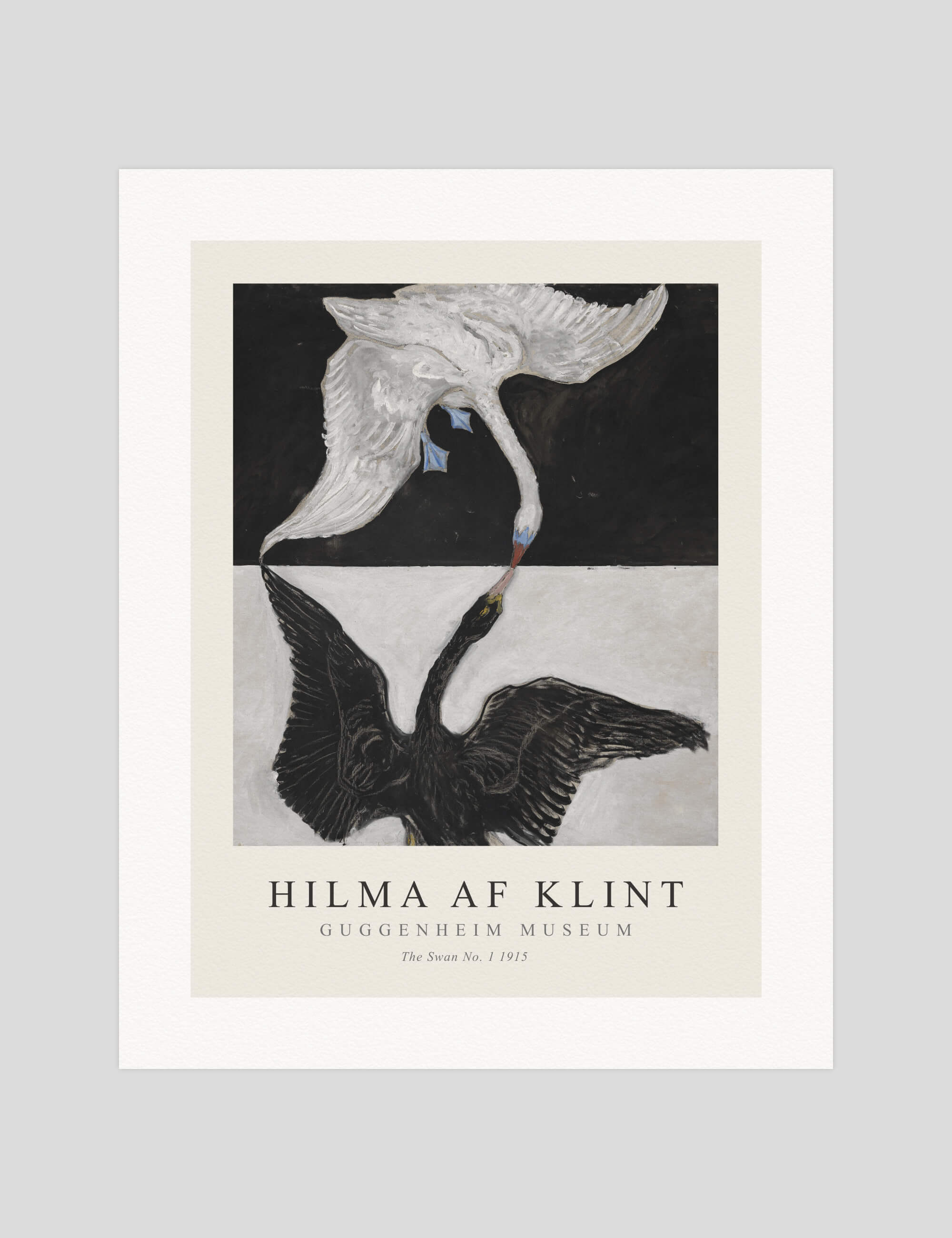 Hilma af Klint The Swan, No. 1 gallery quality art print produced using 100% cotton rag textured art paper and pigment based archival inks in New Zealand.