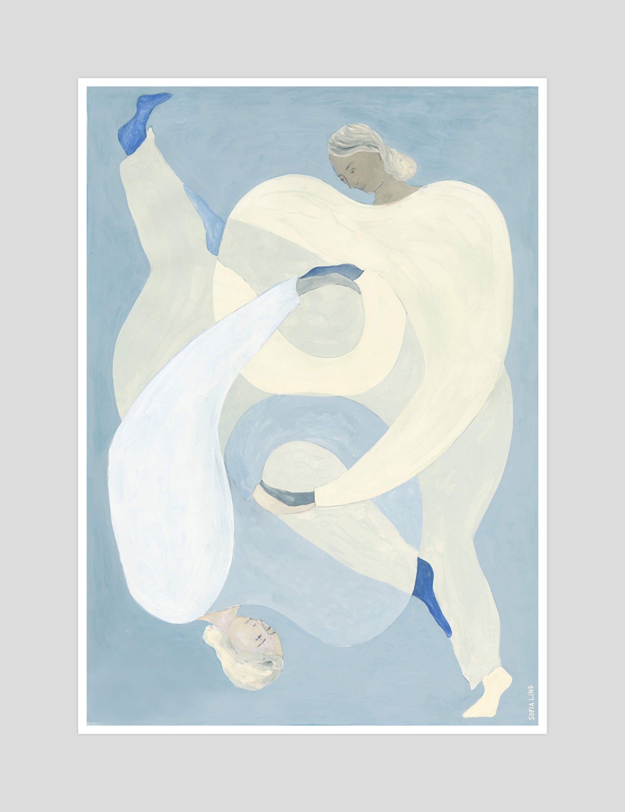 Sofia Lind Hold You gallery quality art print produced using 100% cotton rag textured art paper and pigment based archival inks in New Zealand.