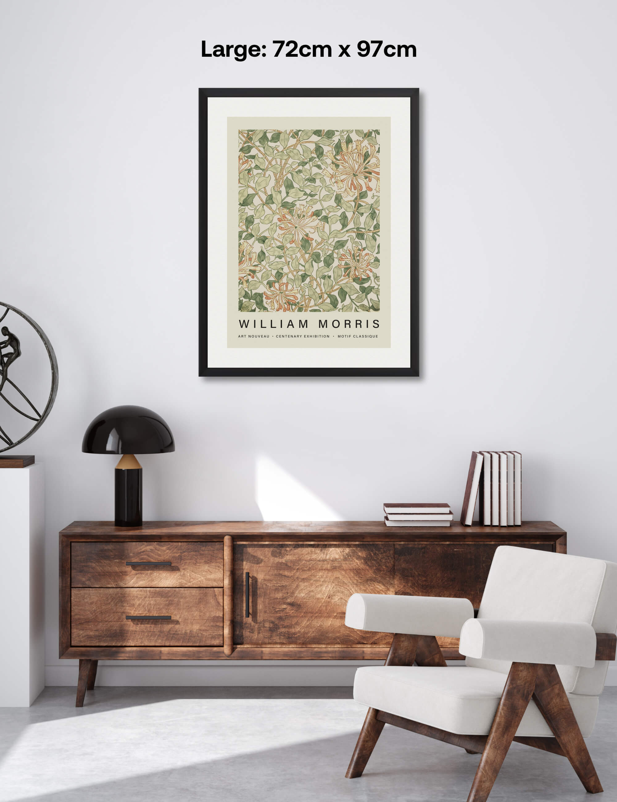 Honeysuckle Art Print by William Morris | Pop Motif