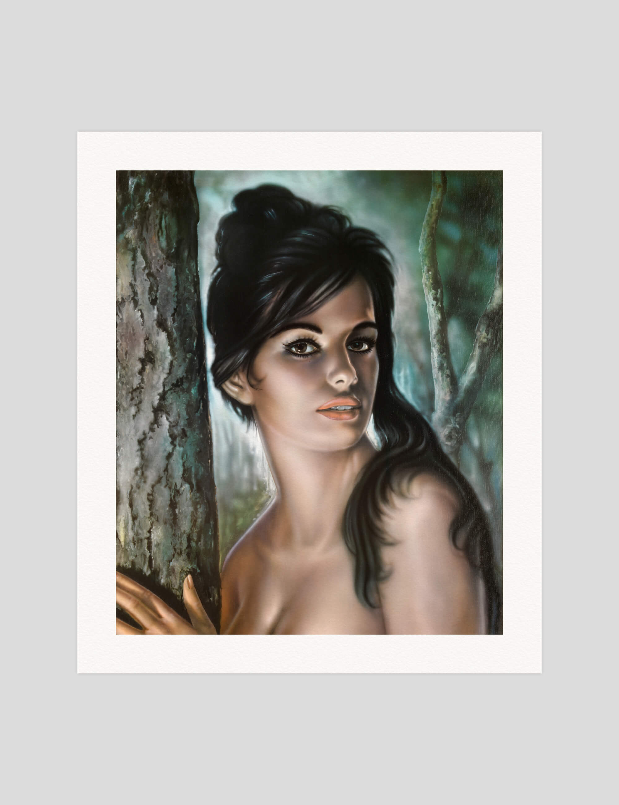 J.H. Lynch Tina gallery quality art print produced using 100% cotton rag textured art paper and pigment based archival inks in New Zealand.