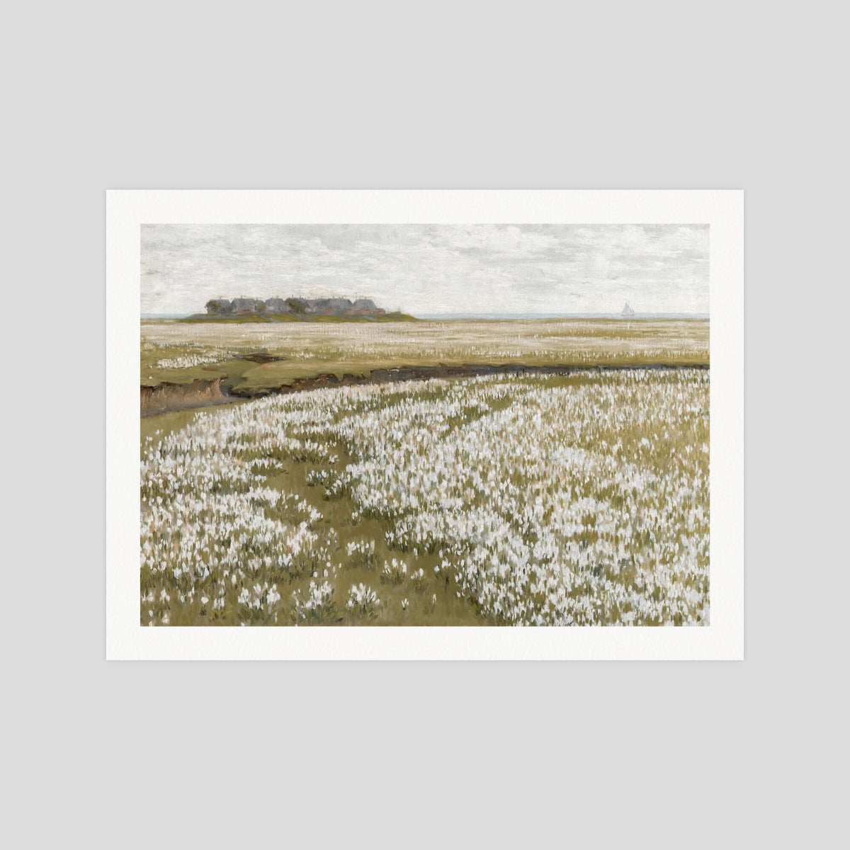 Josef Albers A Vast Summer Landscape gallery quality art print produced using 100% cotton rag textured art paper and pigment based archival inks in New Zealand. 