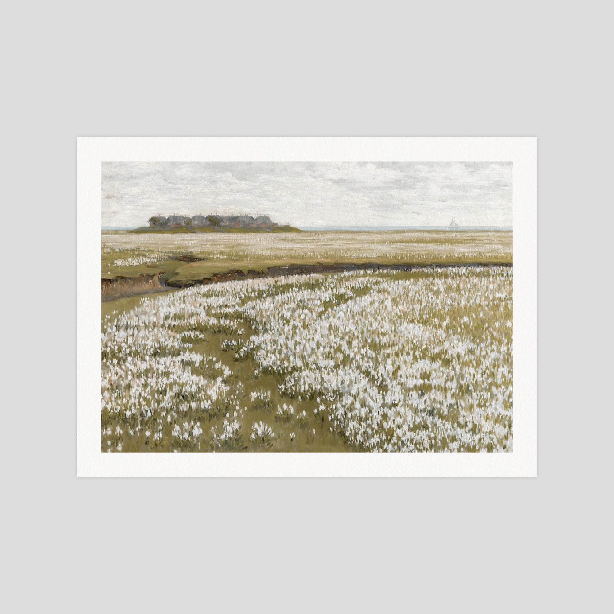 Josef Albers A Vast Summer Landscape gallery quality art print produced using 100% cotton rag textured art paper and pigment based archival inks in New Zealand. 