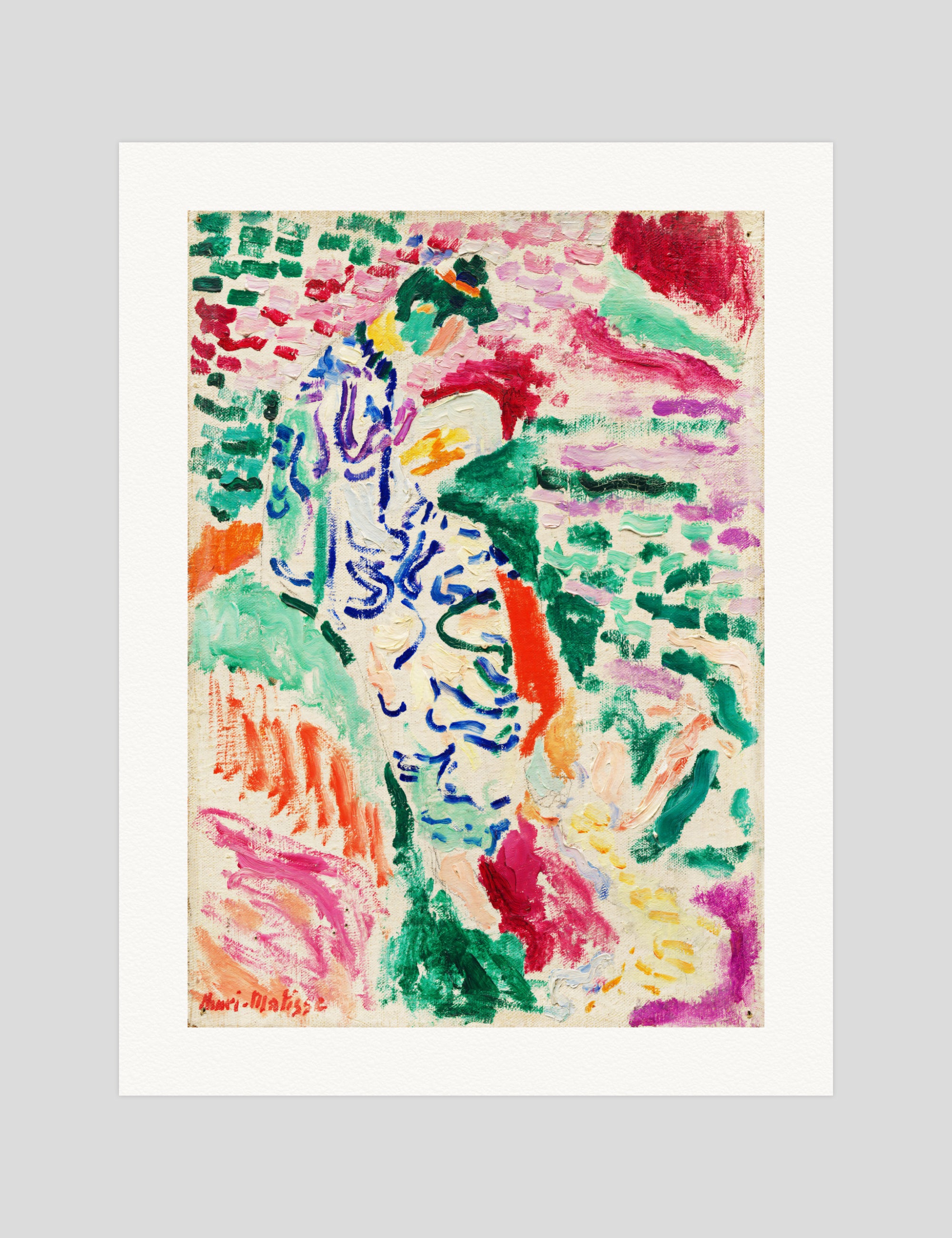Henri Matisse La Japonaise gallery quality art print produced using 100% cotton rag textured art paper and pigment based archival inks in New Zealand.