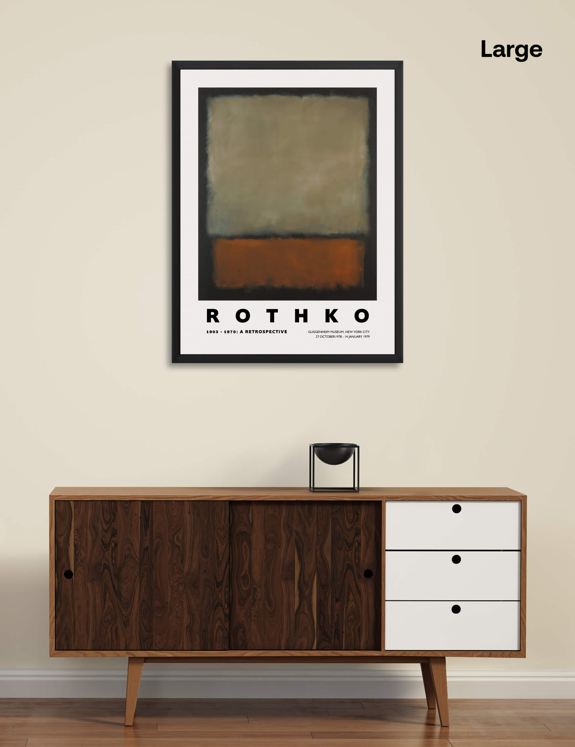 Rothko Guggenheim 1978 by Mark Rothko Wall Art for Living Room