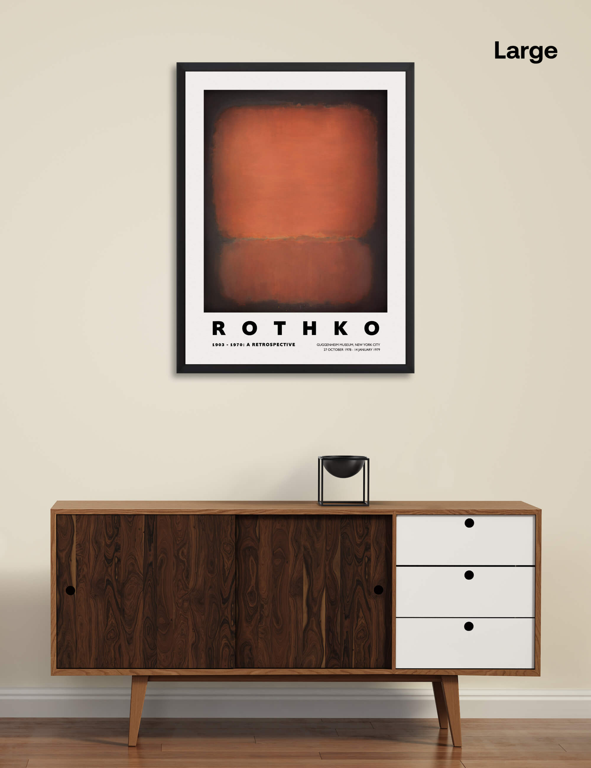 Rothko Guggenheim 1978 No.10 by Mark Rothko Wall Art for Living Room