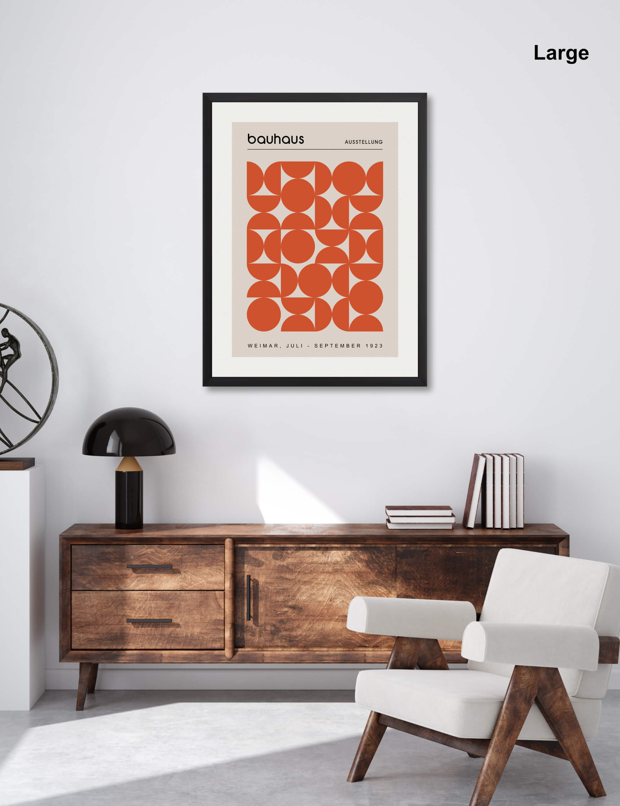 Bauhaus Circle Study Art Print | Pop Motif