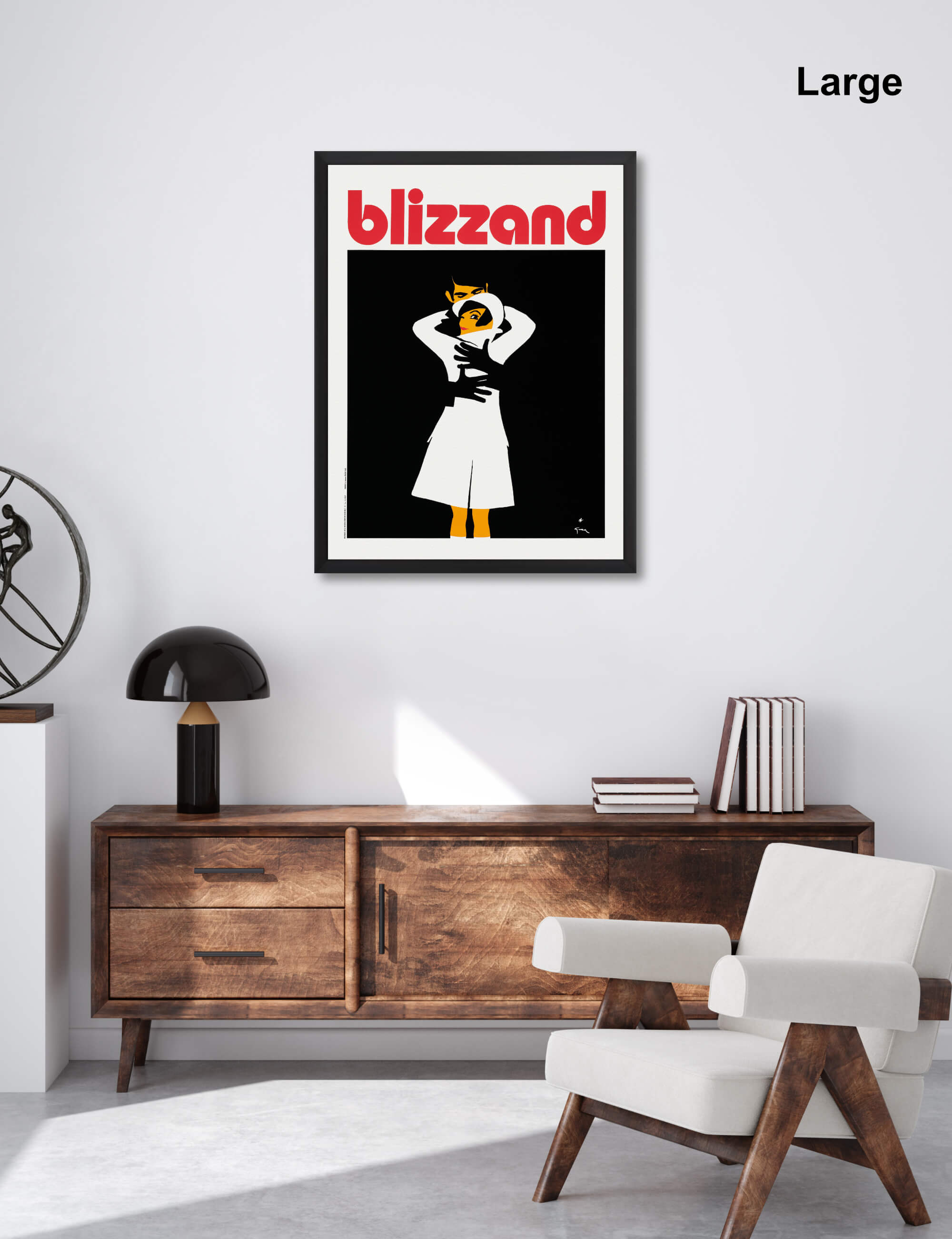 Blizzand Embrace by René Gruau Wall Art for Office