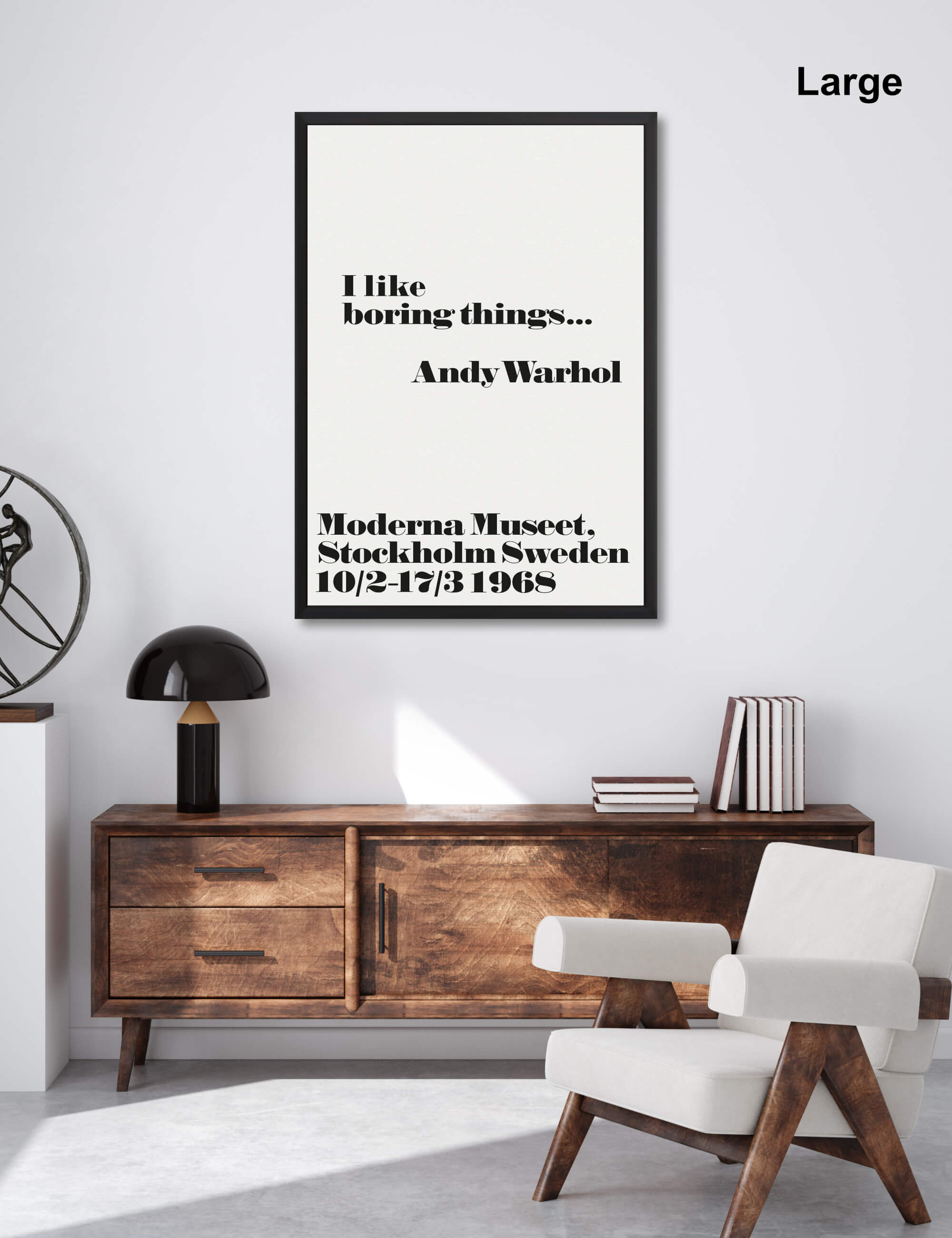 I Like Boring Things Art Print by Andy Warhol | Pop Motif