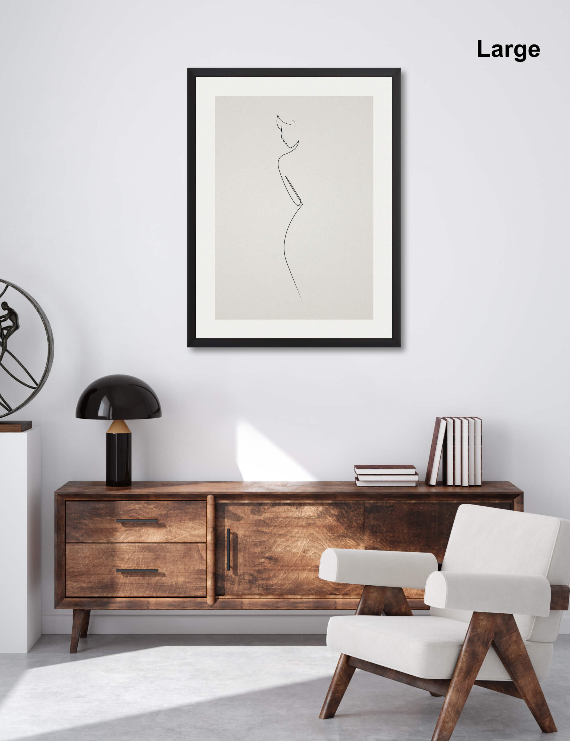 One Line Nude by Quibe Wall Art for Office