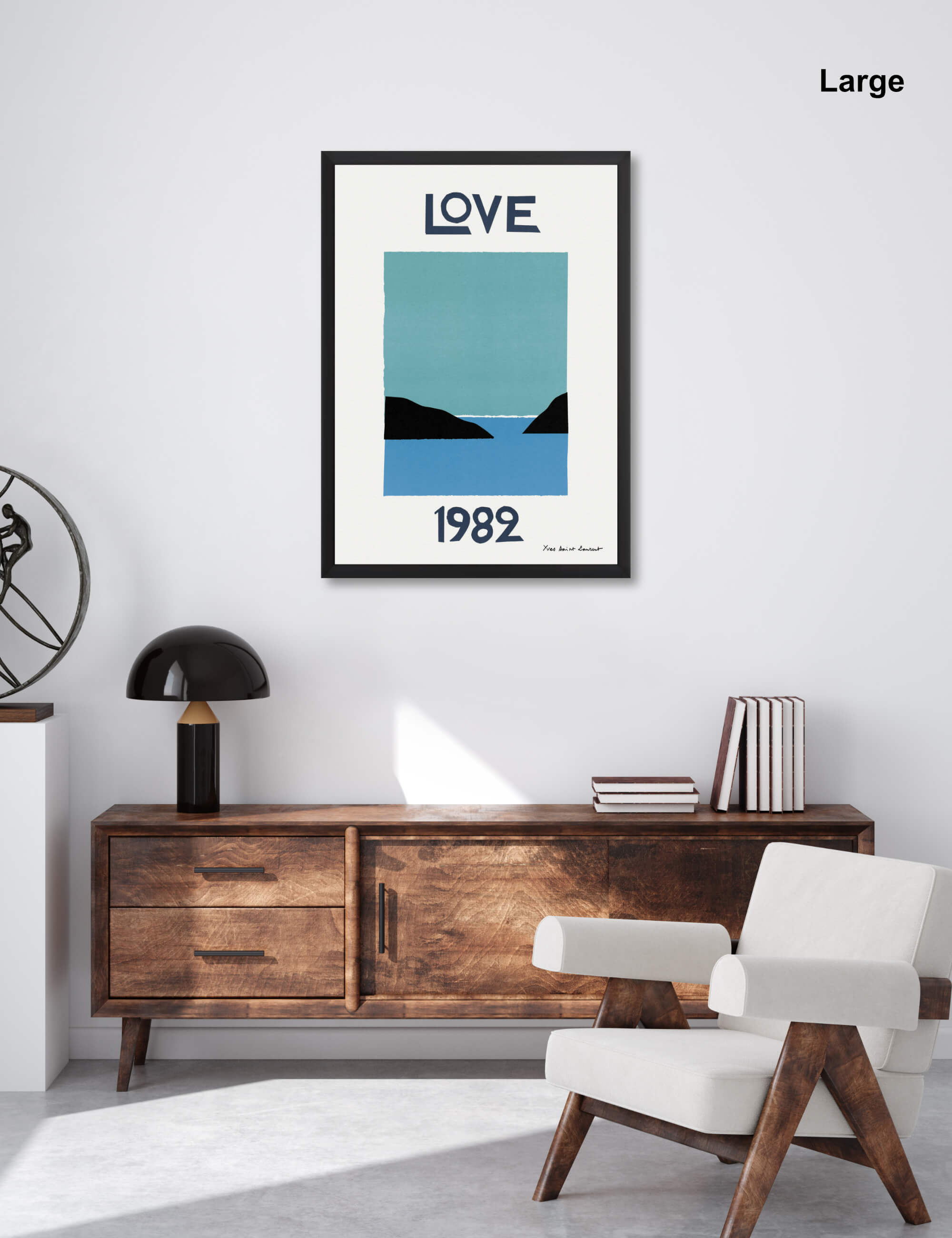 Yves Saint Laurent Love 1982 Art Print | Pop Motif Yves Saint Laurent Love 1982 Art Print | Pop Motif