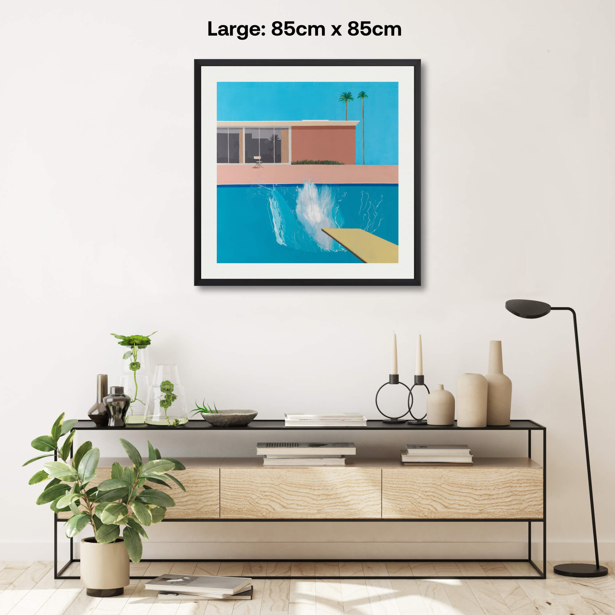 A Bigger Splash Art Print by David Hockney | Pop Motif
