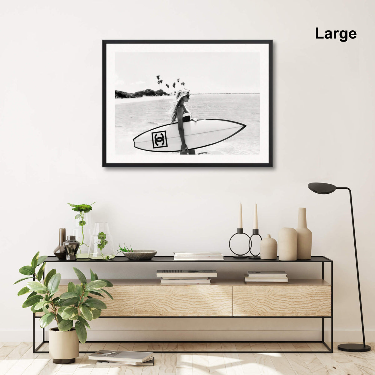 Chanel Surfer Wall Art for Living Room