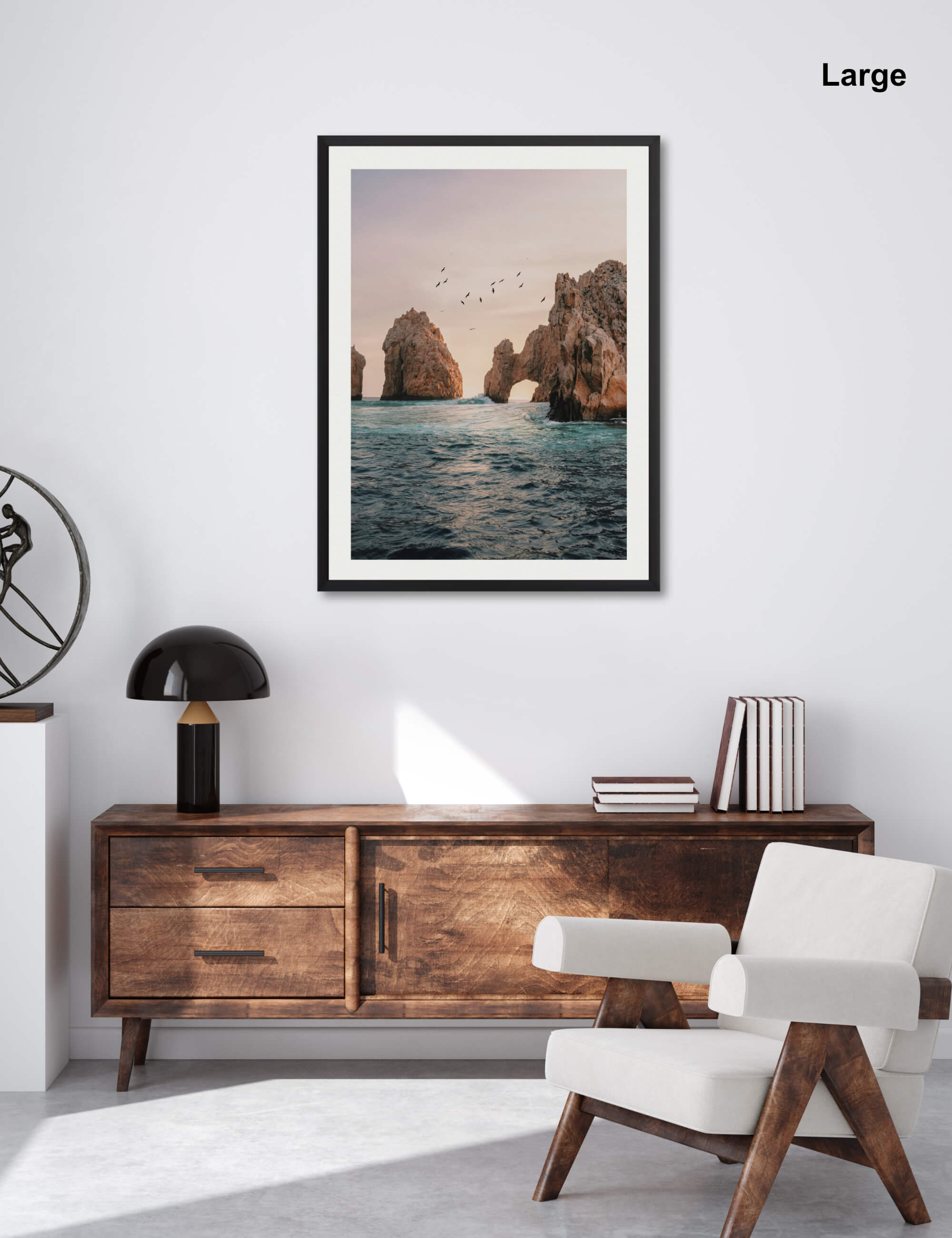 Capri Rock Sunset Wall Art for Office