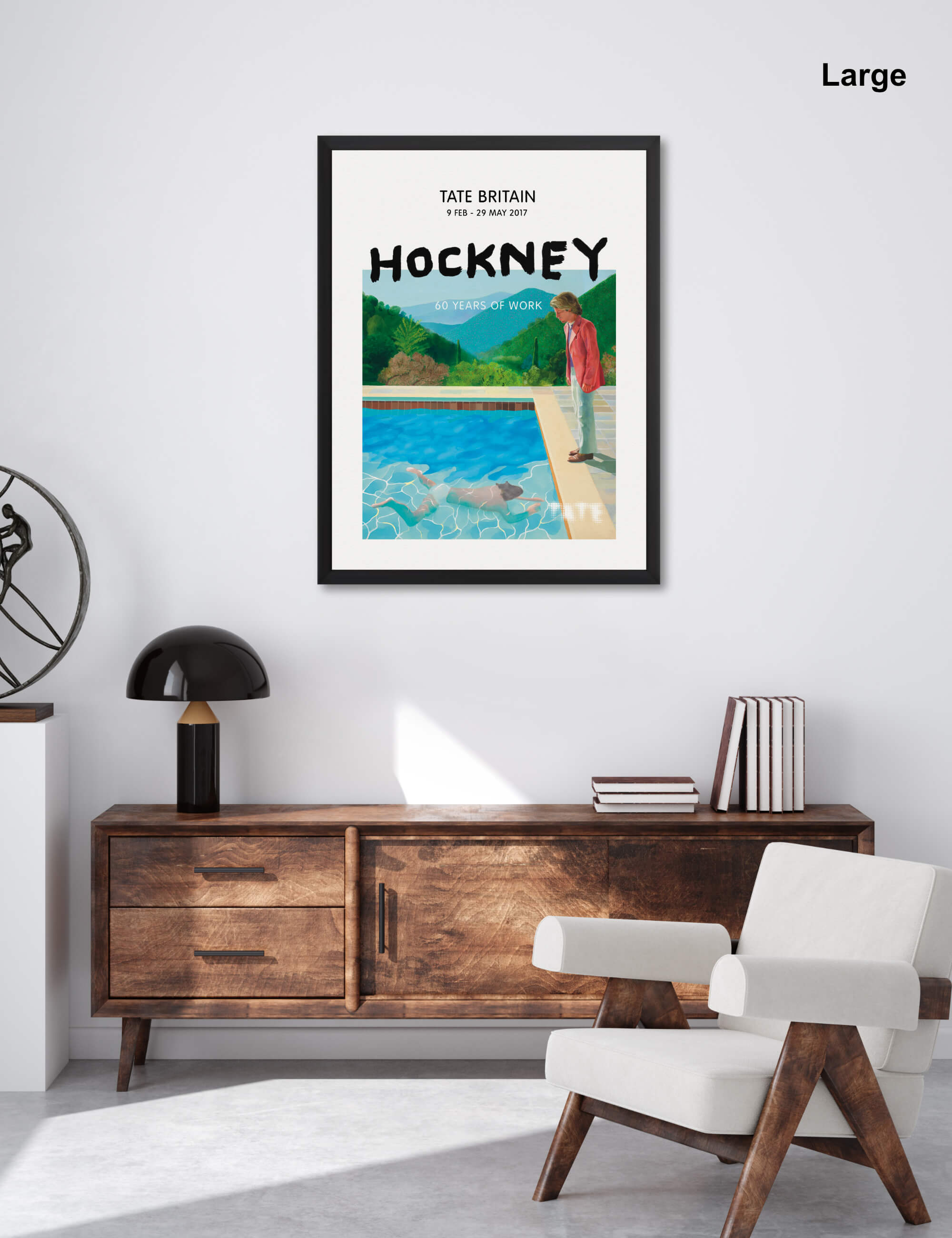 Hockney Tate Britain Portrait of an Artist by David Hockney Wall Art for Office