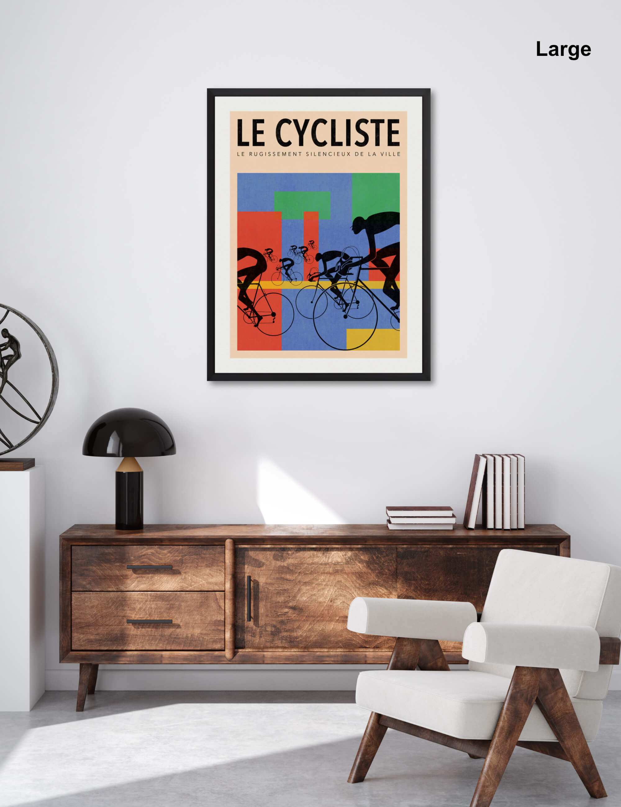 Le Cycliste by Samuel Rossi Wall Art for Office