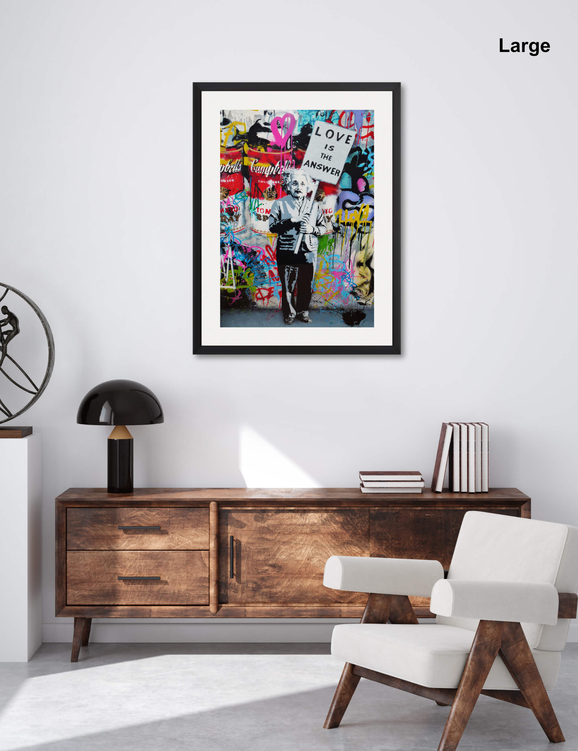 Love Is The Answer by Mr Brainwash Wall Art for Office