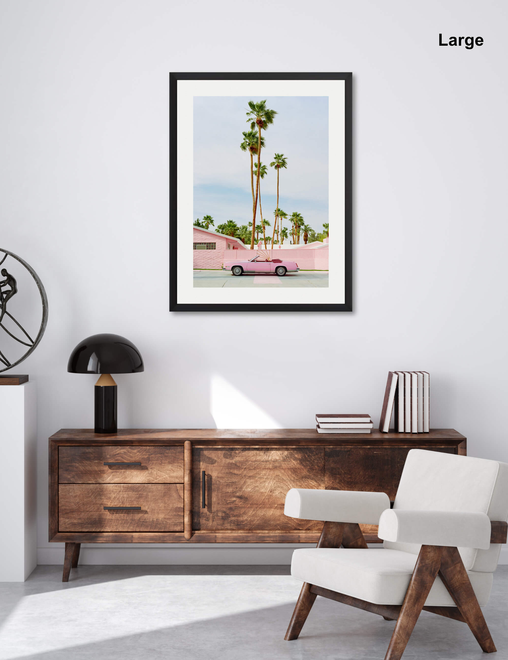 Pink Palm Springs Art Print by Bethany Young | Pop Motif