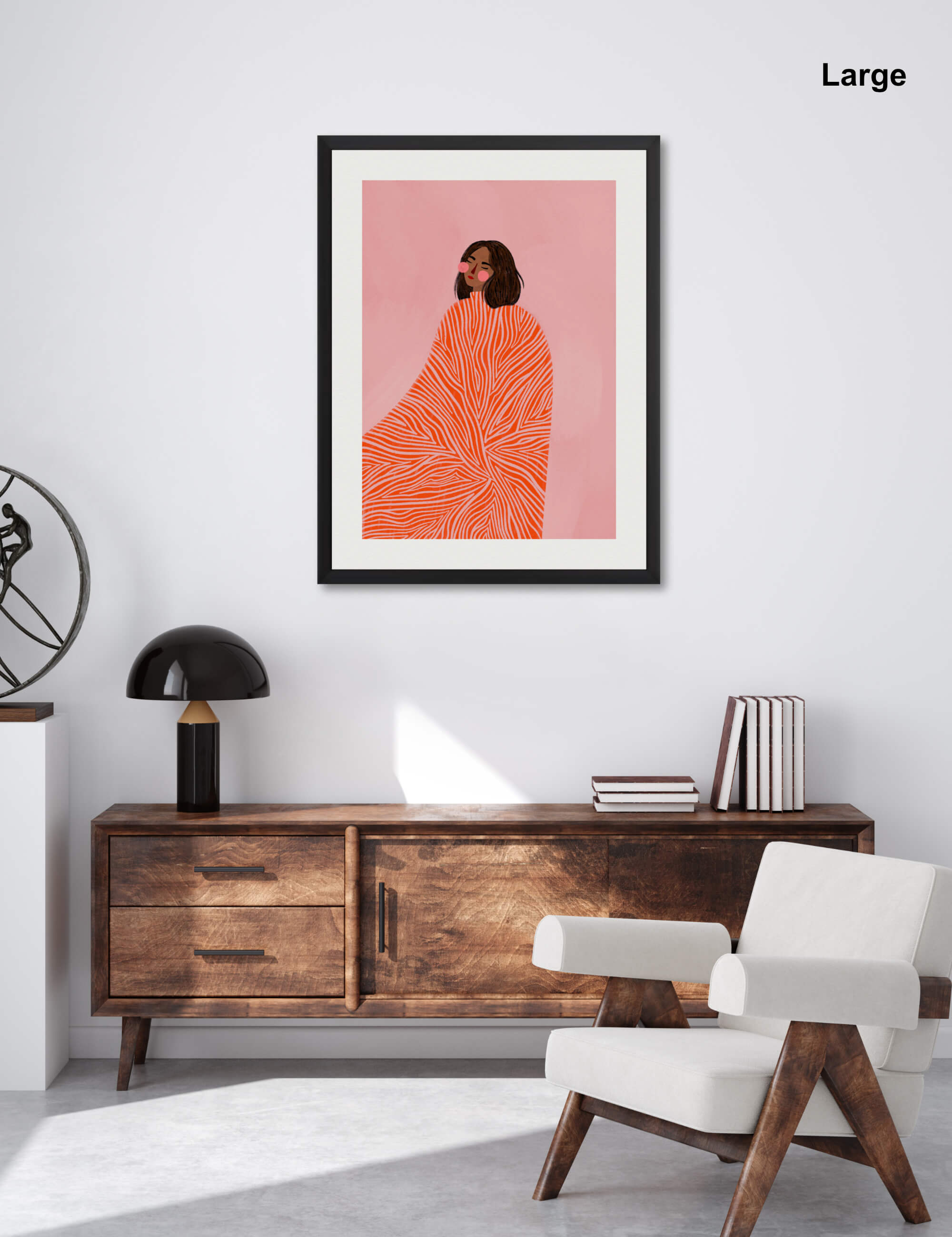 The Woman With The Swirls by Bea Müller Wall Art for Office