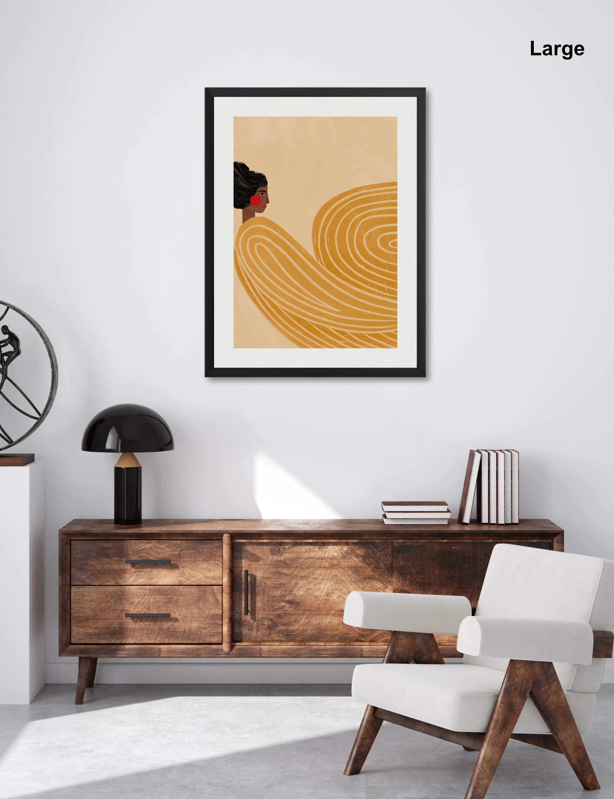 The Woman With The Yellow Dress Wall Art for Office