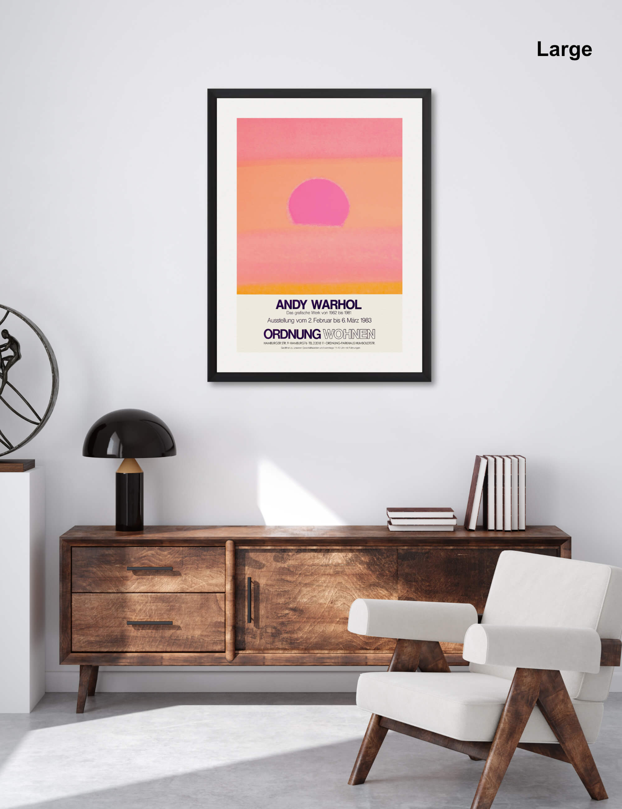 Warhol Ordnung Wohnen Sunset by Andy Warhol Wall Art for Office