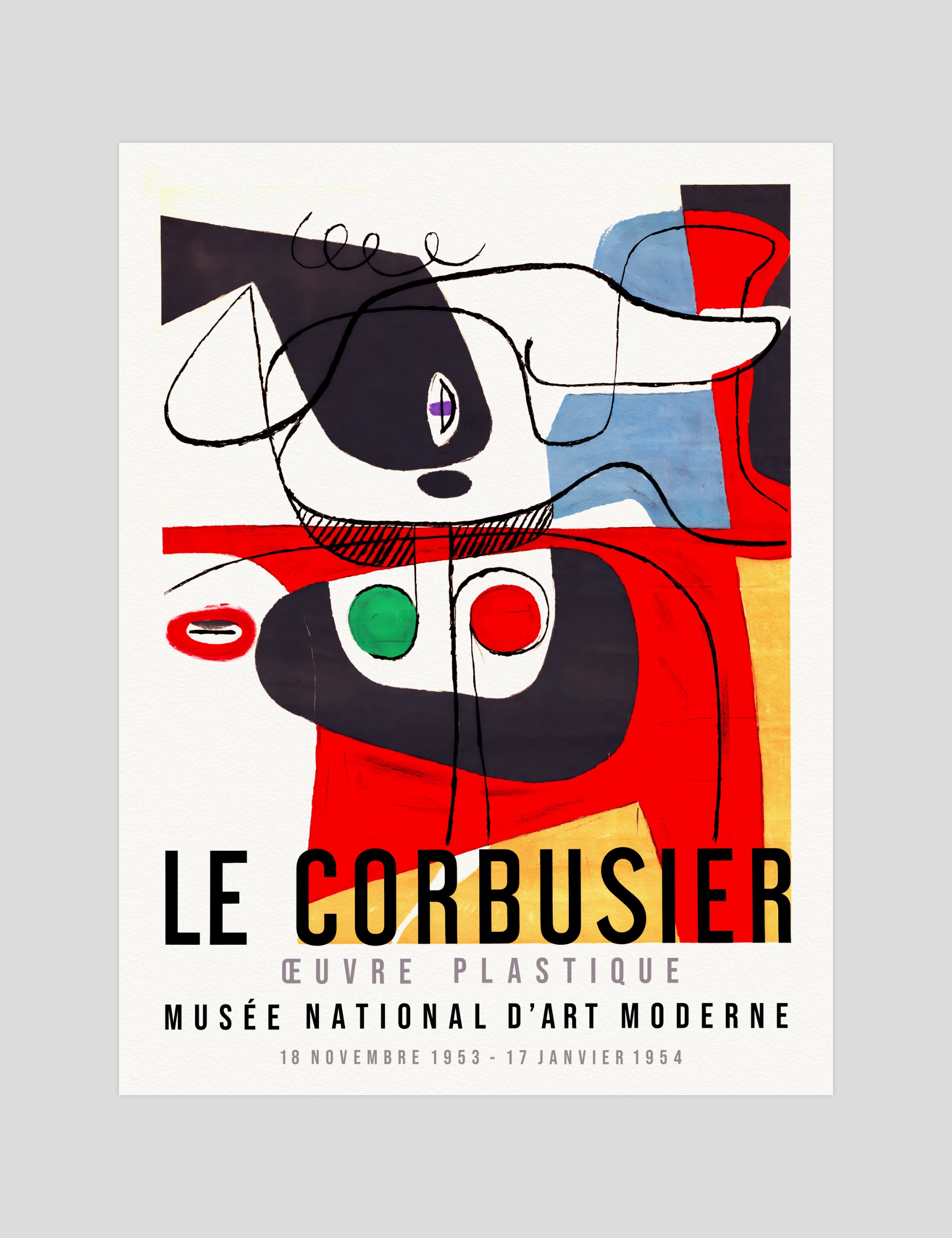 Le Corbusier Oeuvre Plastique gallery quality art print produced using 100% cotton rag textured art paper and pigment based archival inks in New Zealand.