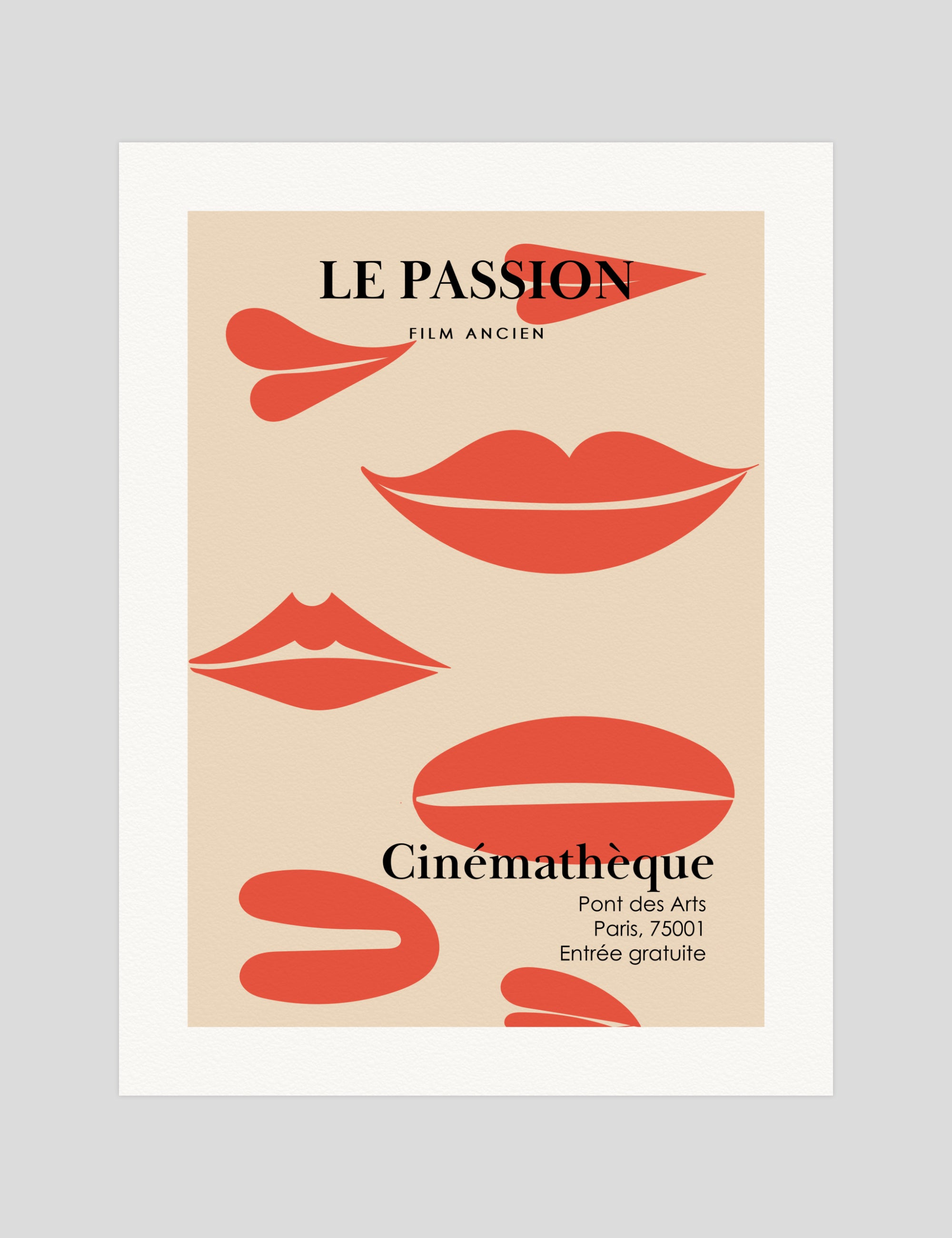 Le Passion gallery quality art print produced using 100% cotton rag textured art paper and pigment based archival inks in New Zealand.