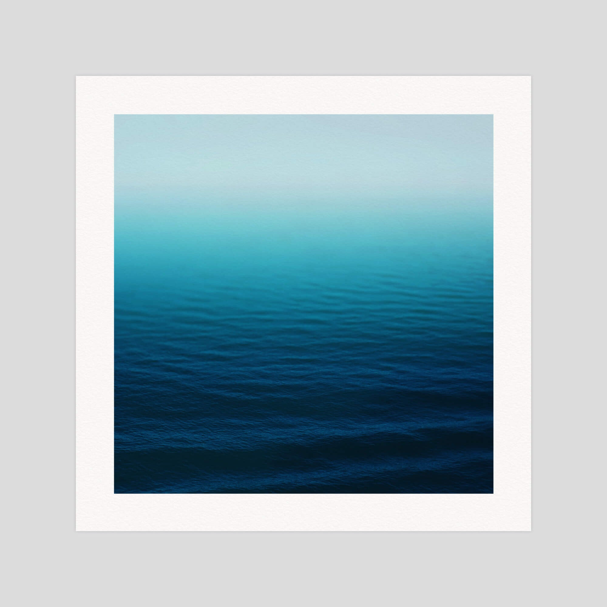 Leah Flores Deep Blue gallery quality art print produced using 100% cotton rag textured art paper and pigment based archival inks in New Zealand.