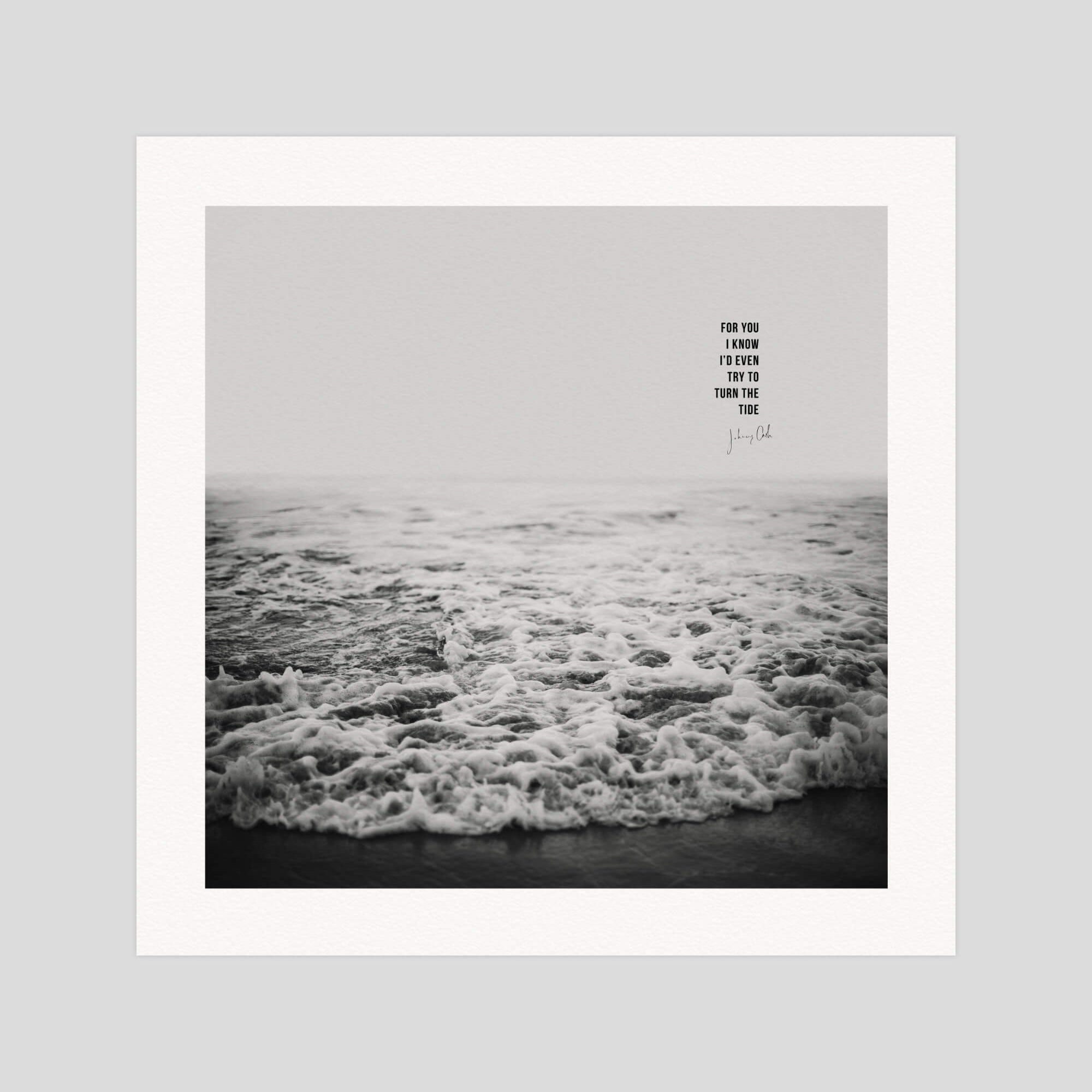 Leah Flores Tide gallery quality art print produced using 100% cotton rag textured art paper and pigment based archival inks in New Zealand.