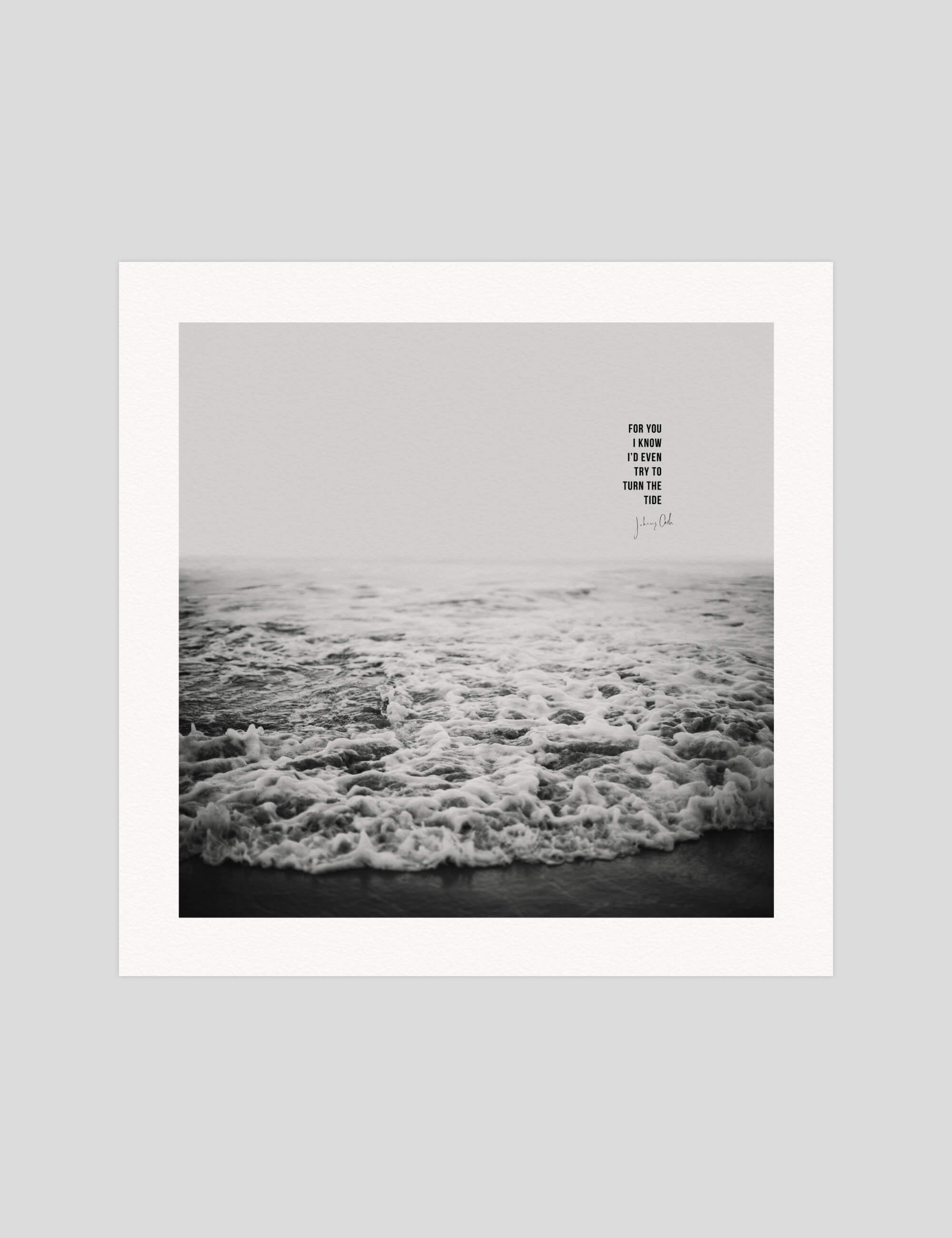 Leah Flores Tide gallery quality art print produced using 100% cotton rag textured art paper and pigment based archival inks in New Zealand.