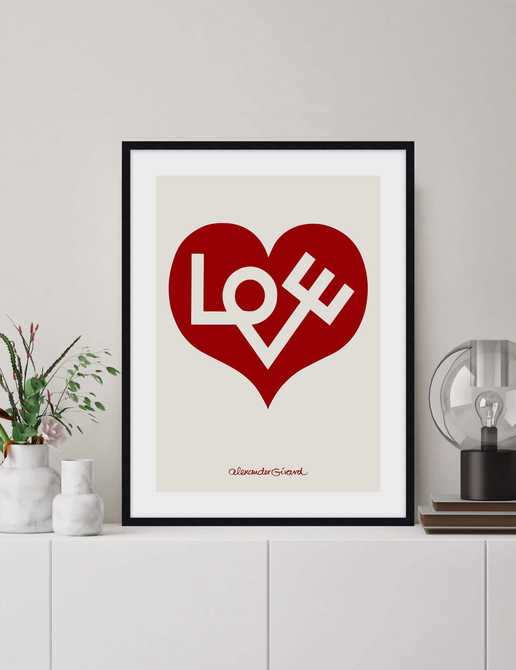 BE＠RBRICK Alexander Girard 400％&100% 美品！ Alexander Girard LOVE HEART 400% ベアブリック/未開封（Metal