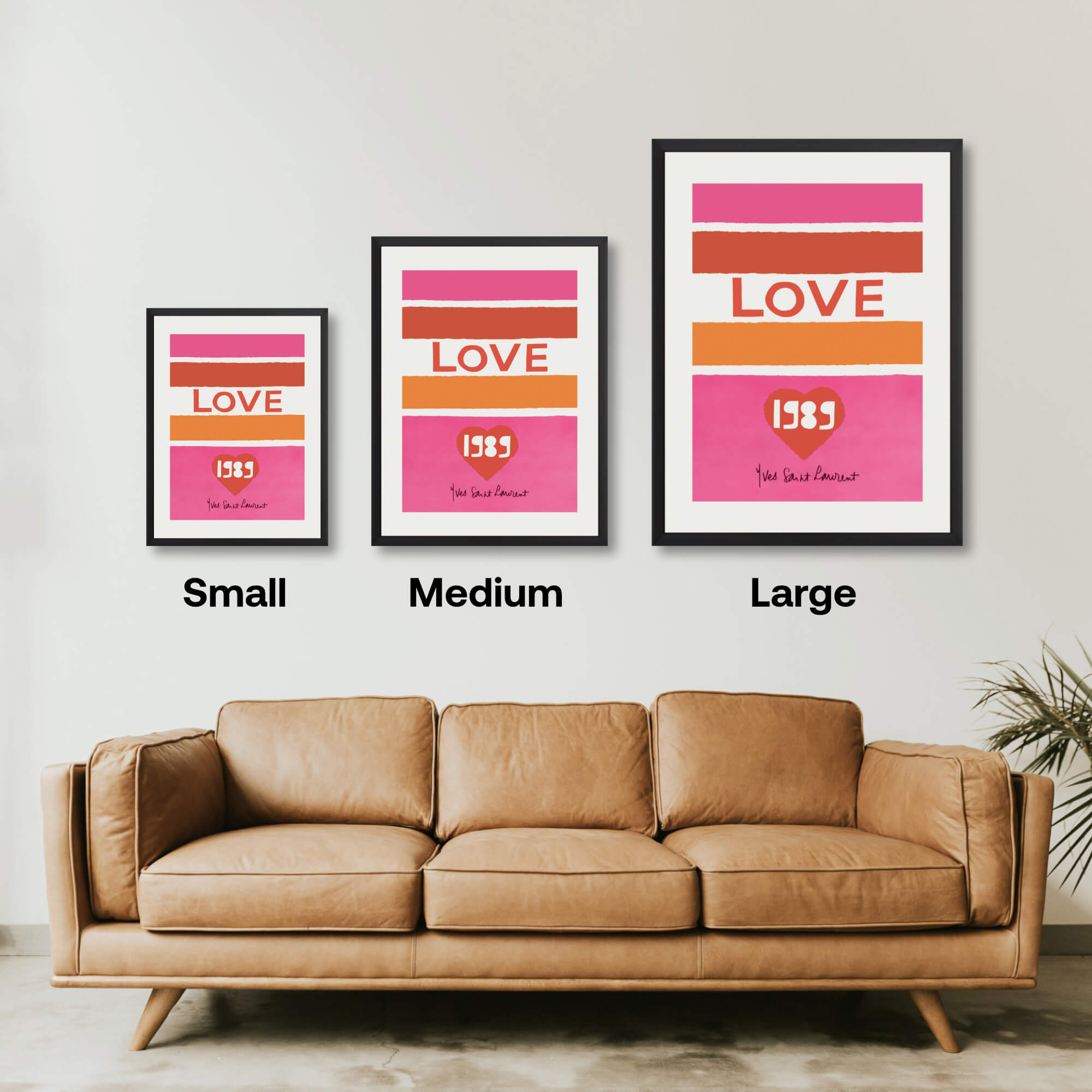 Yves Saint Laurent Love 1989 Art Print | Pop Motif