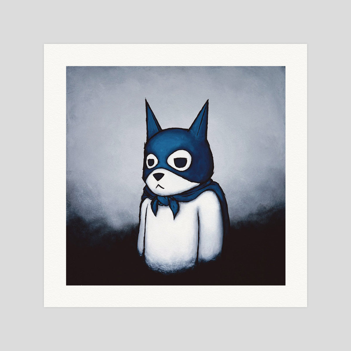 Luke Chueh Bat Bear gallery quality art print produced using 100% cotton rag textured art paper and pigment based archival inks in New Zealand.