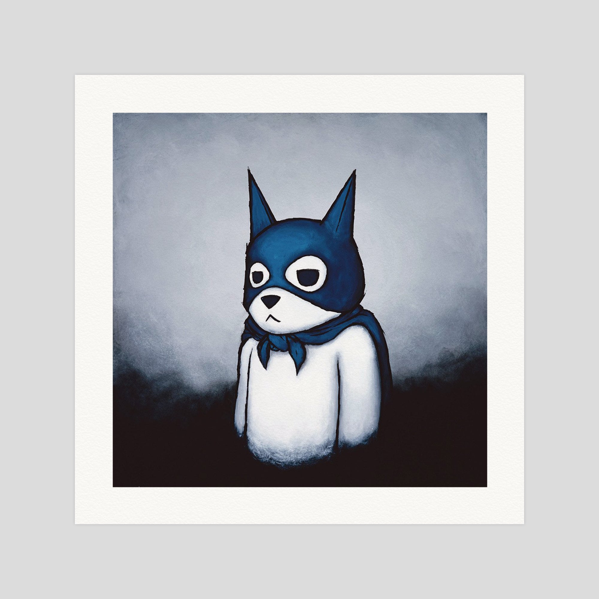 Luke Chueh Bat Bear gallery quality art print produced using 100% cotton rag textured art paper and pigment based archival inks in New Zealand.
