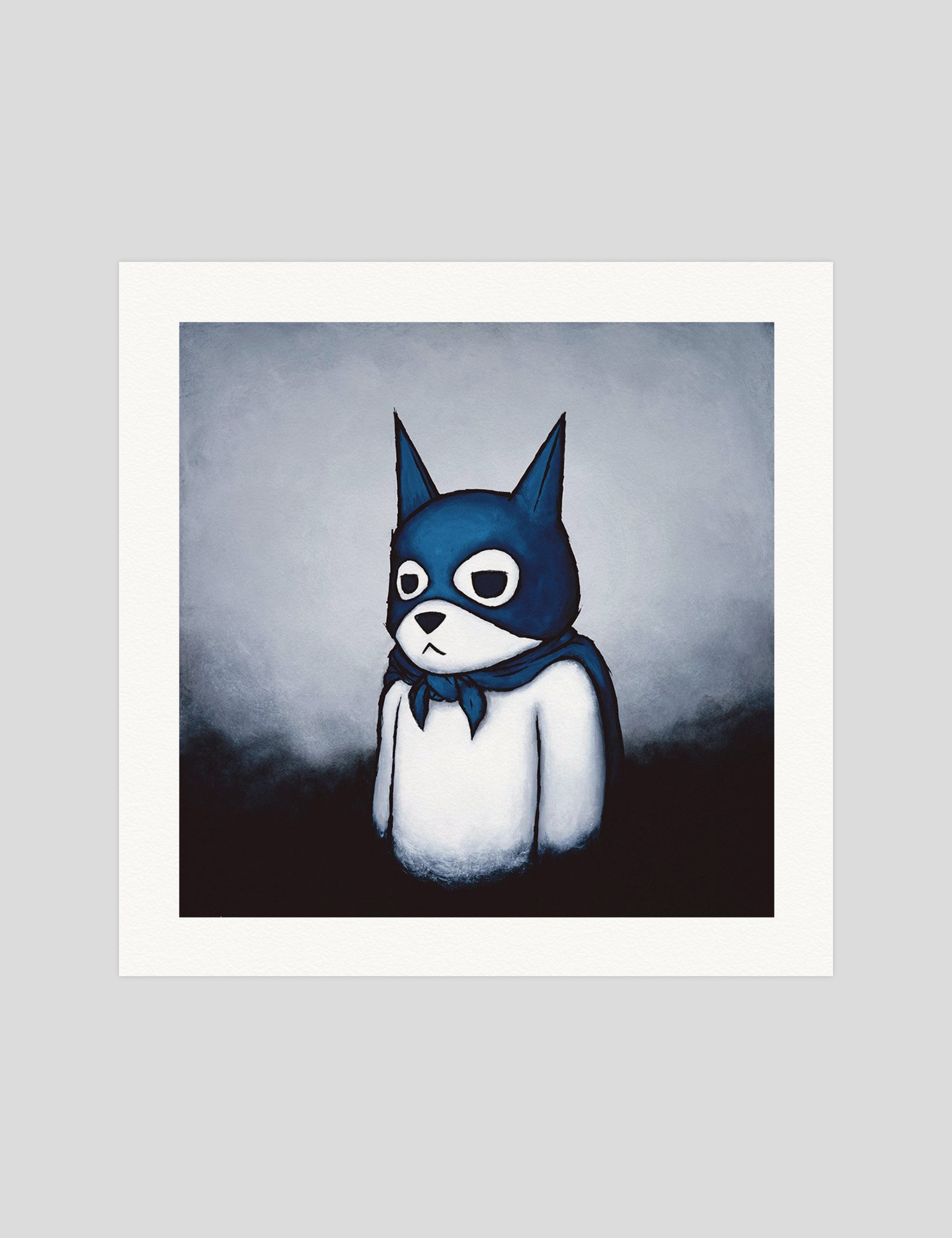 Luke Chueh Bat Bear gallery quality art print produced using 100% cotton rag textured art paper and pigment based archival inks in New Zealand.
