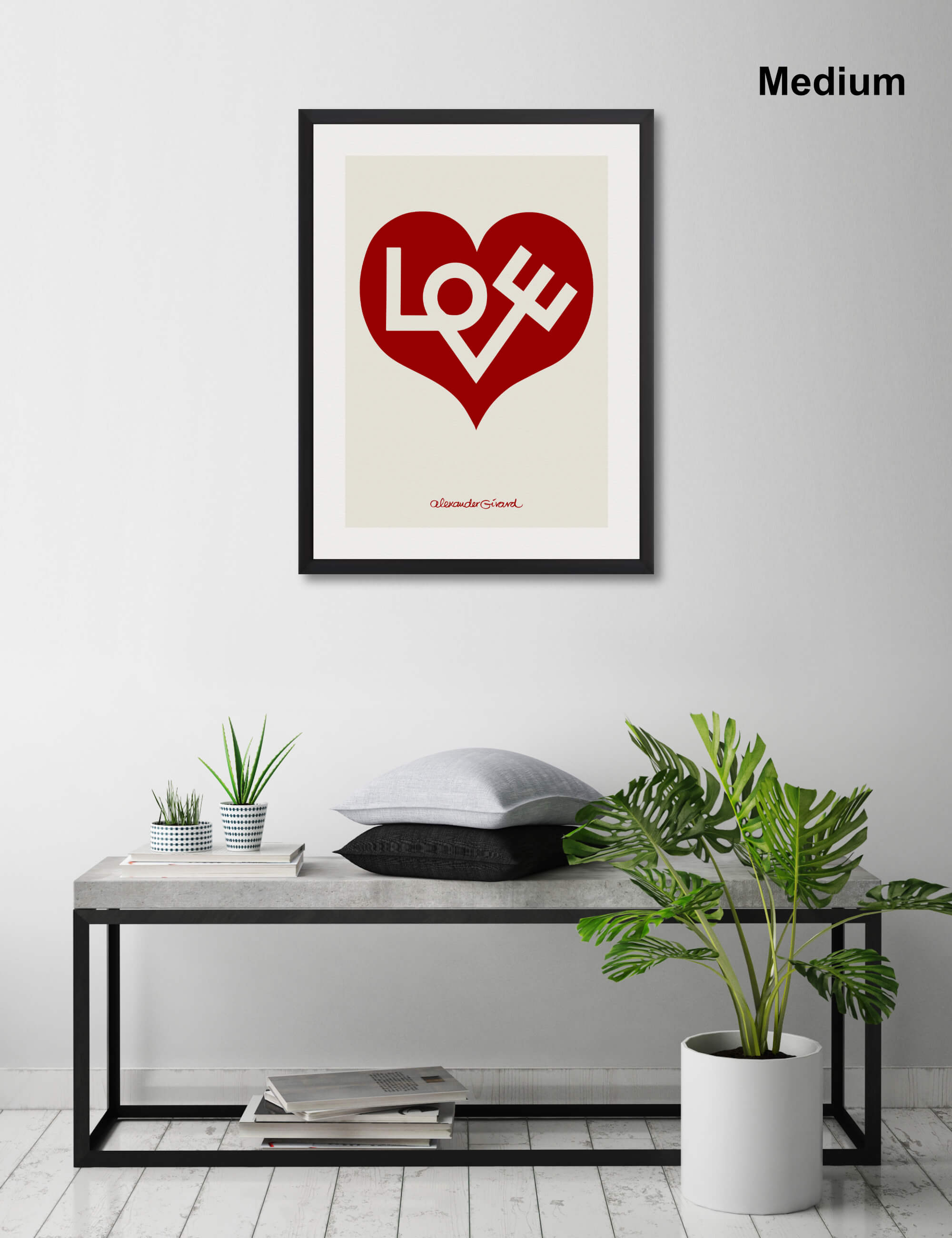 Love by Alexander Girard Wall Art for Living Room