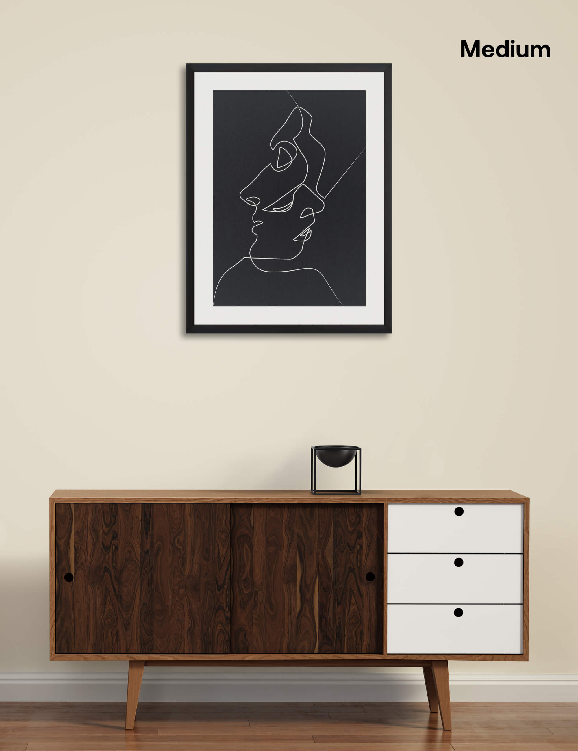 Close Noir by Quibe Wall Art for Living Room