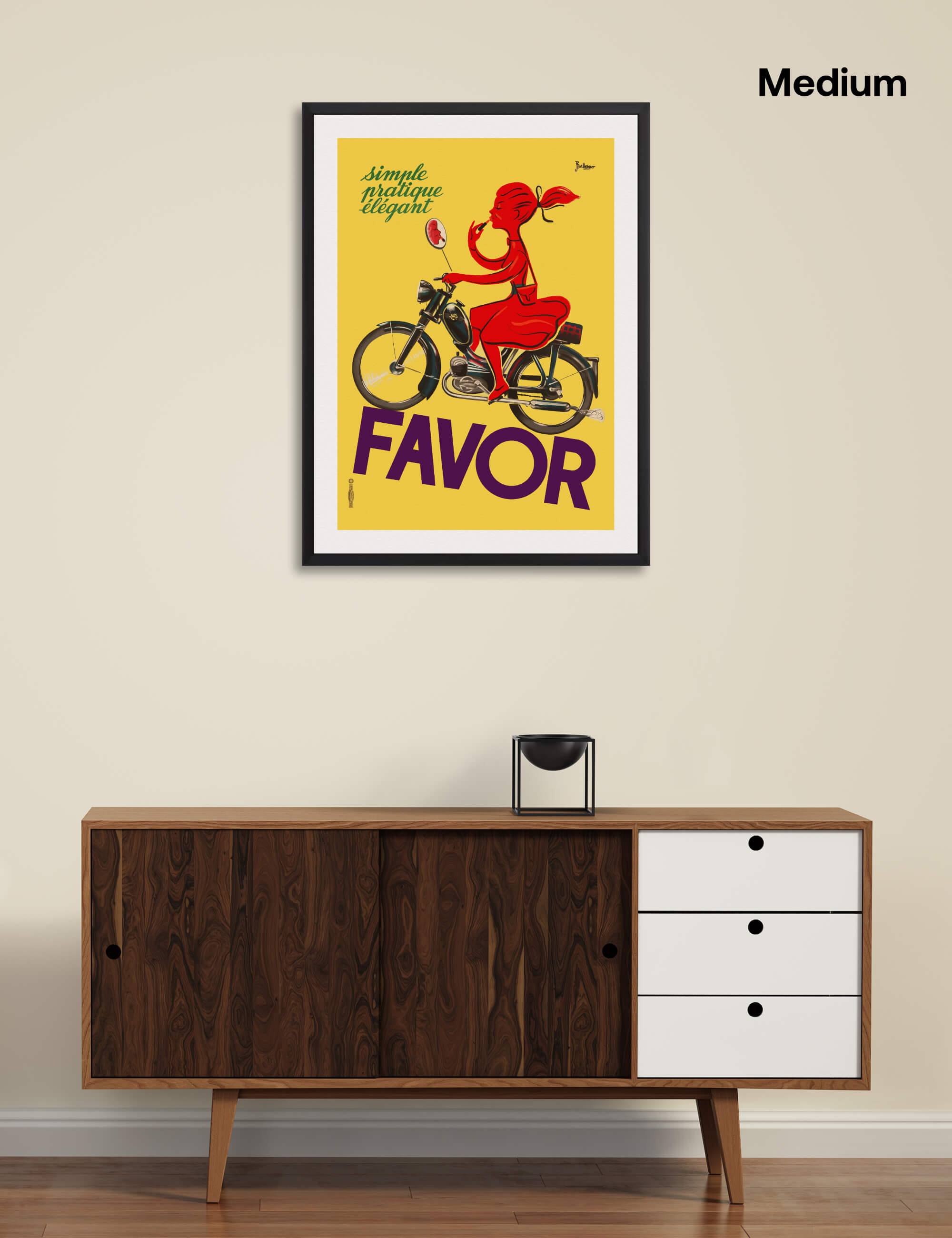 Favor Scooter Girl by Pierre Bellenger Wall Art for Living Room