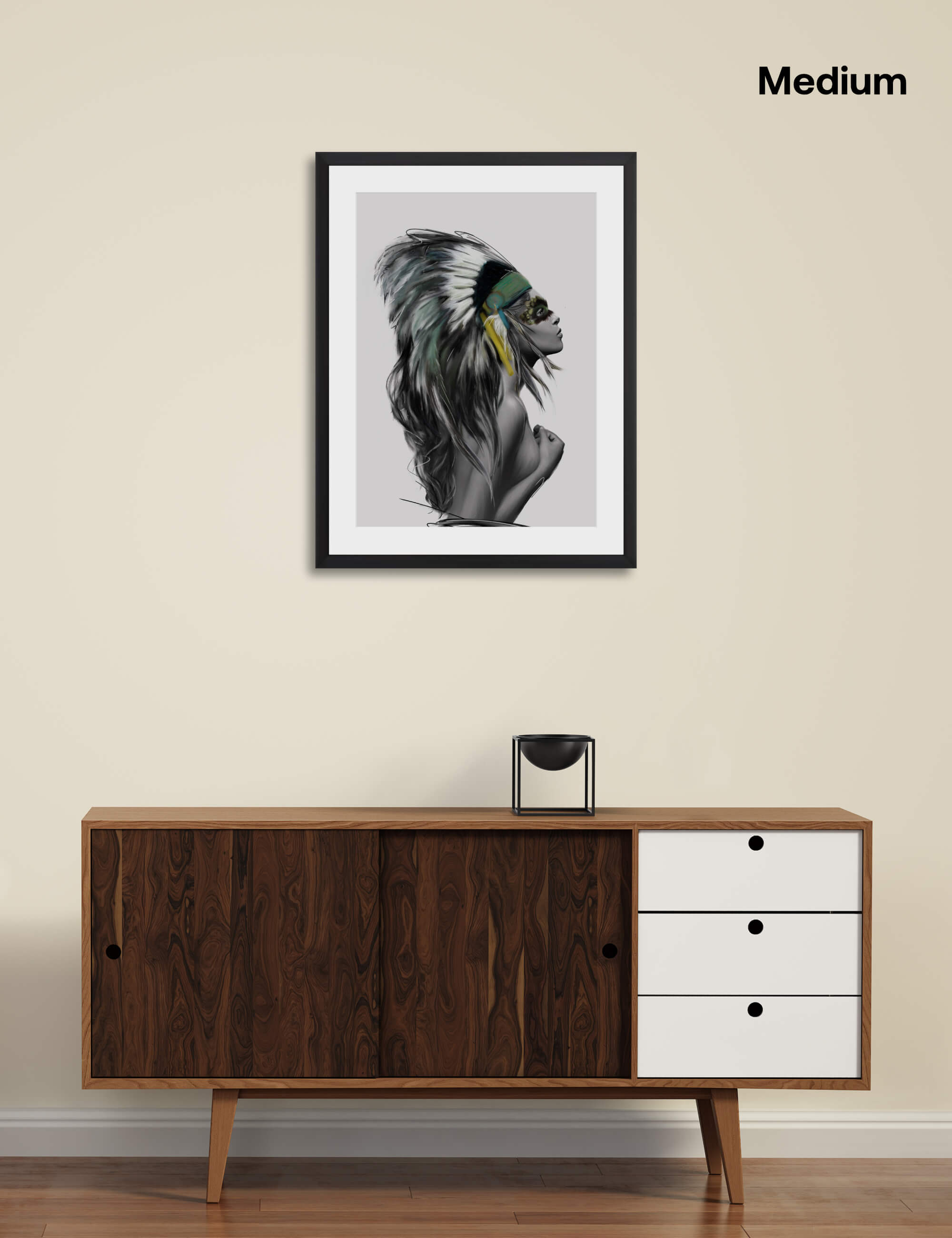 Headdress by Linn Wold Wall Art for Living Room