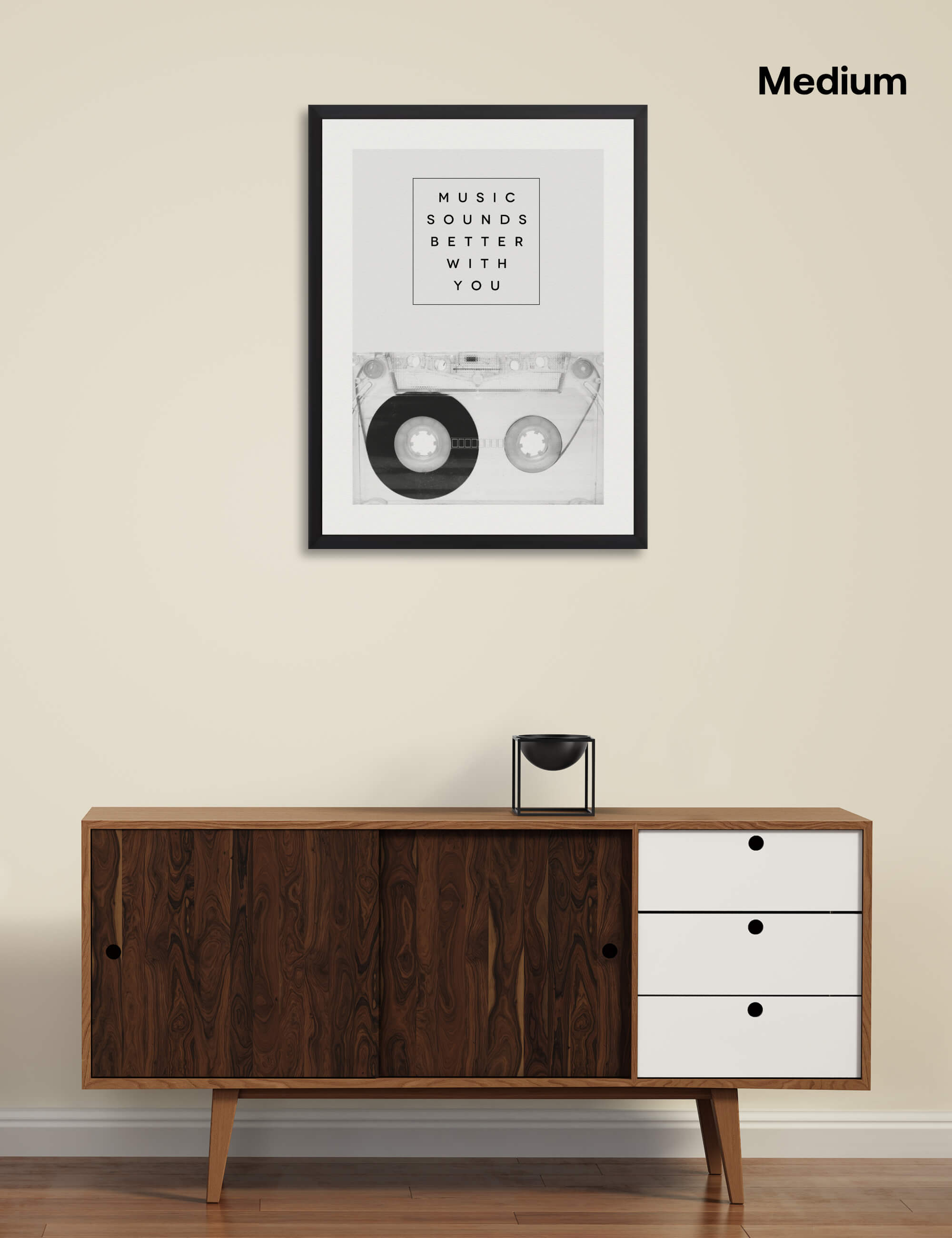 Music Sounds Better With You by Galaxy Eyes Wall Art for Living Room