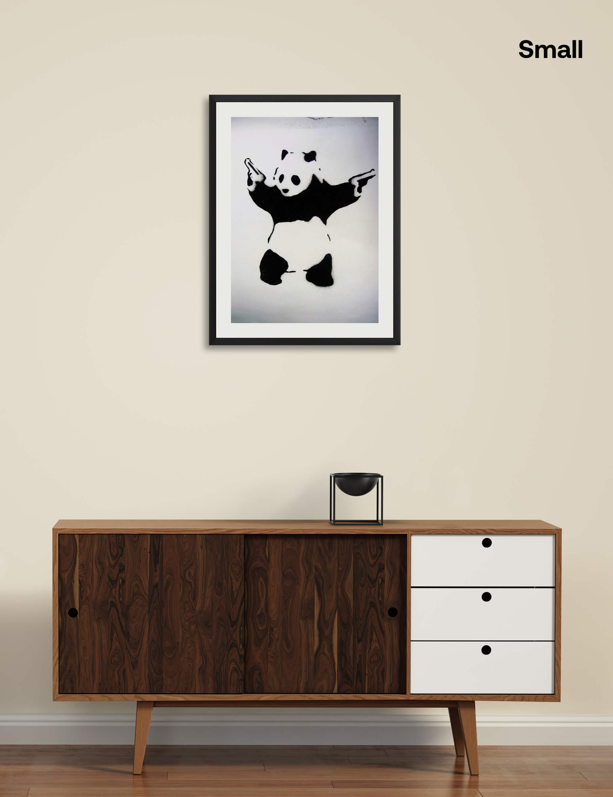Pandamonium by Banksy Wall Art for Living Room