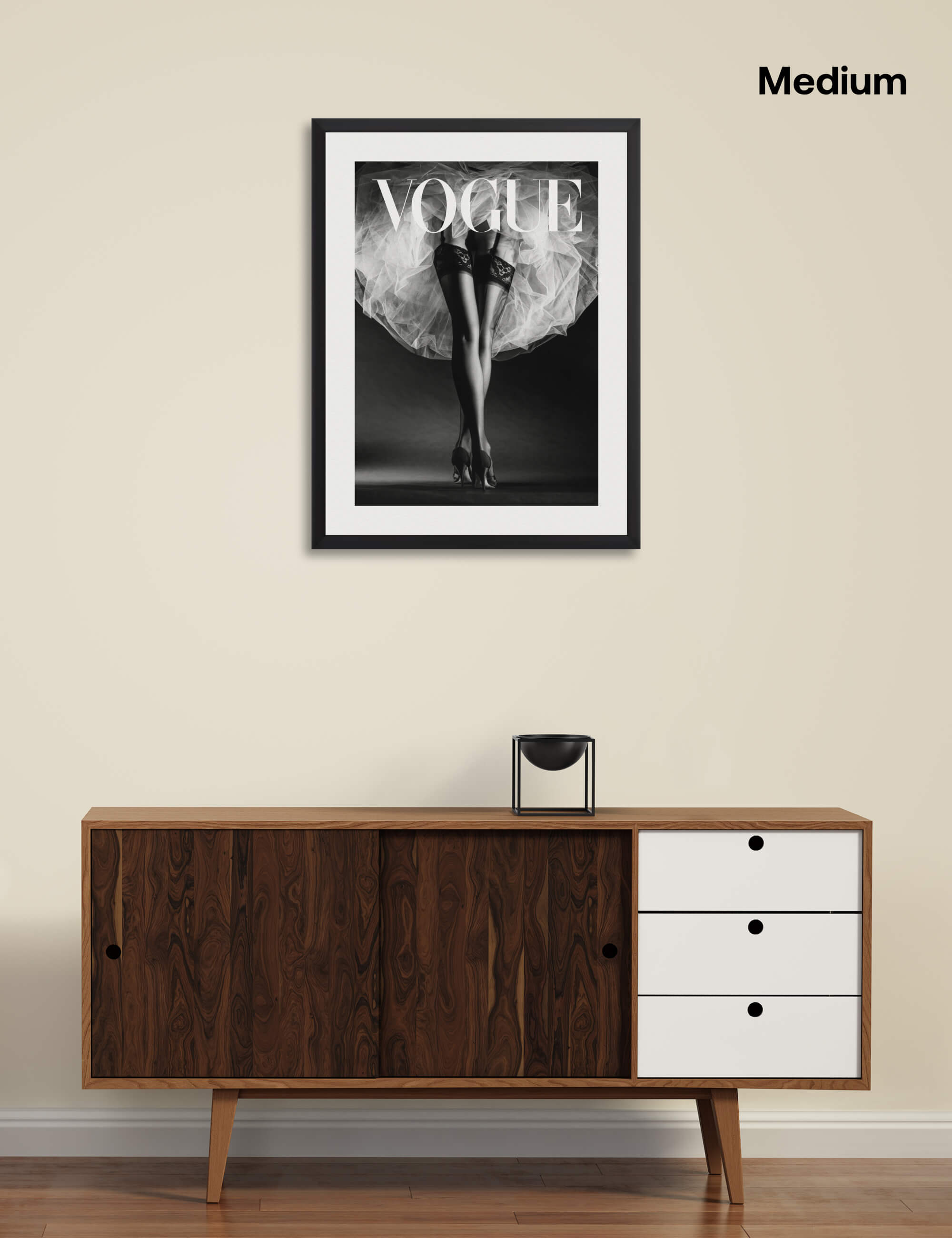 Vogue Tutu Wall Art for Living Room