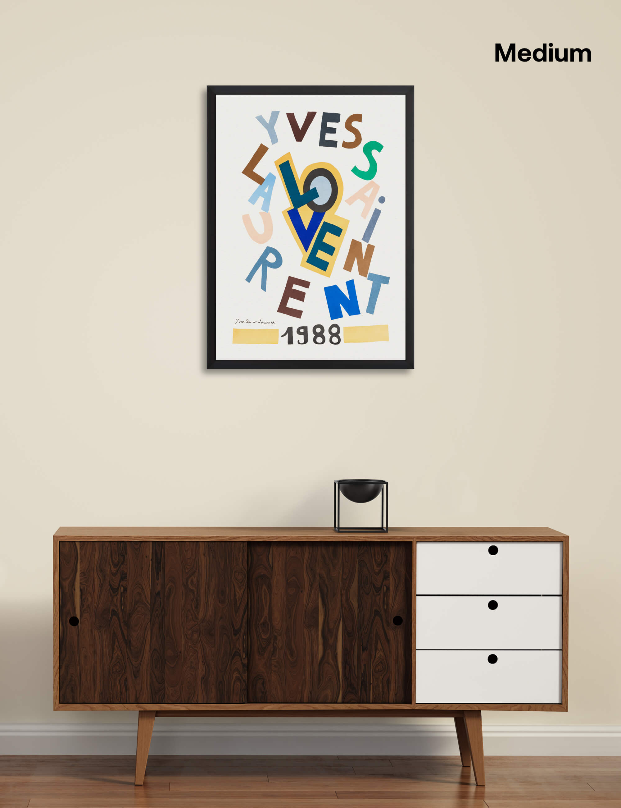 Yves Saint Laurent Love 1988 Wall Art for Living Room