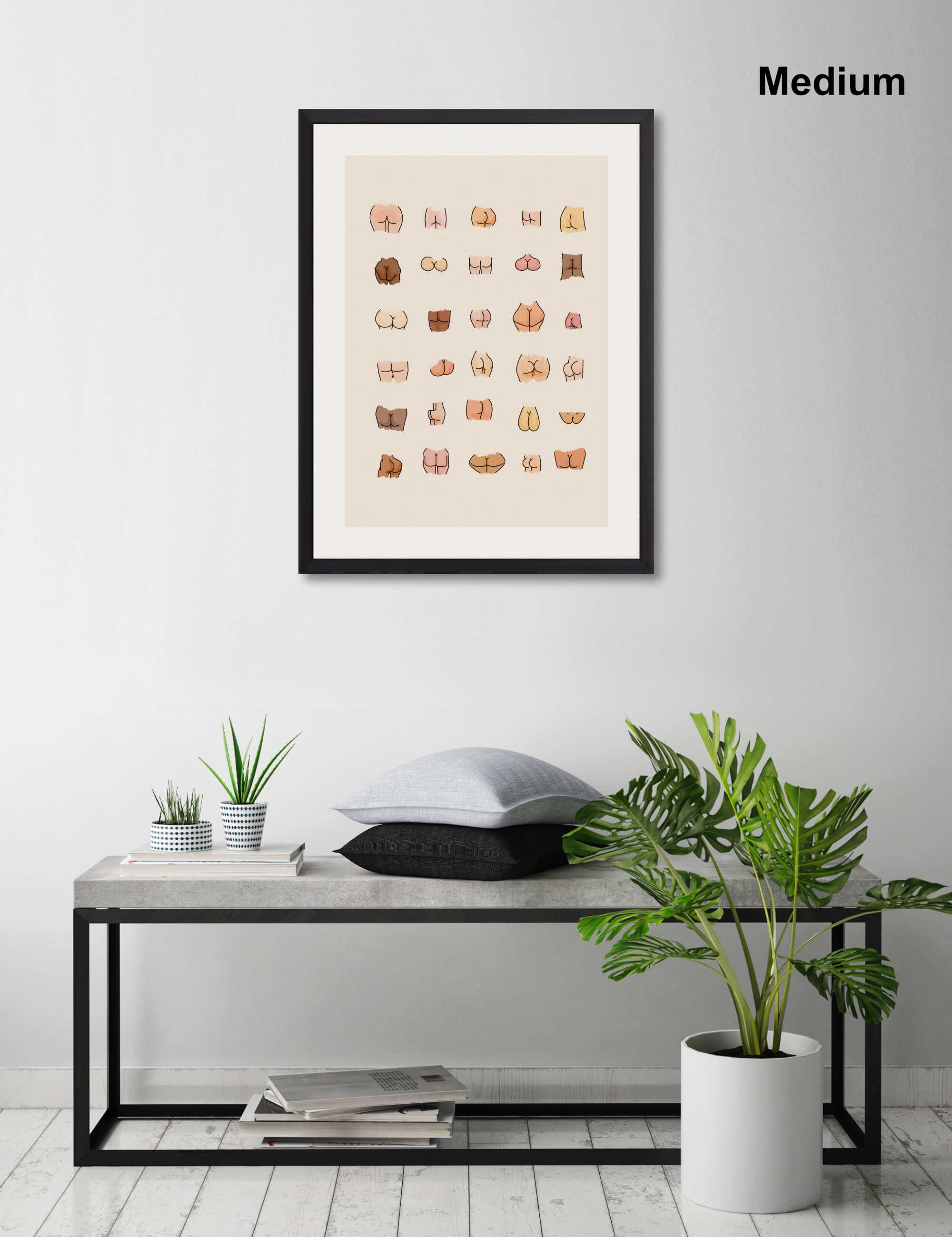 Bums Wall Art for Living Room