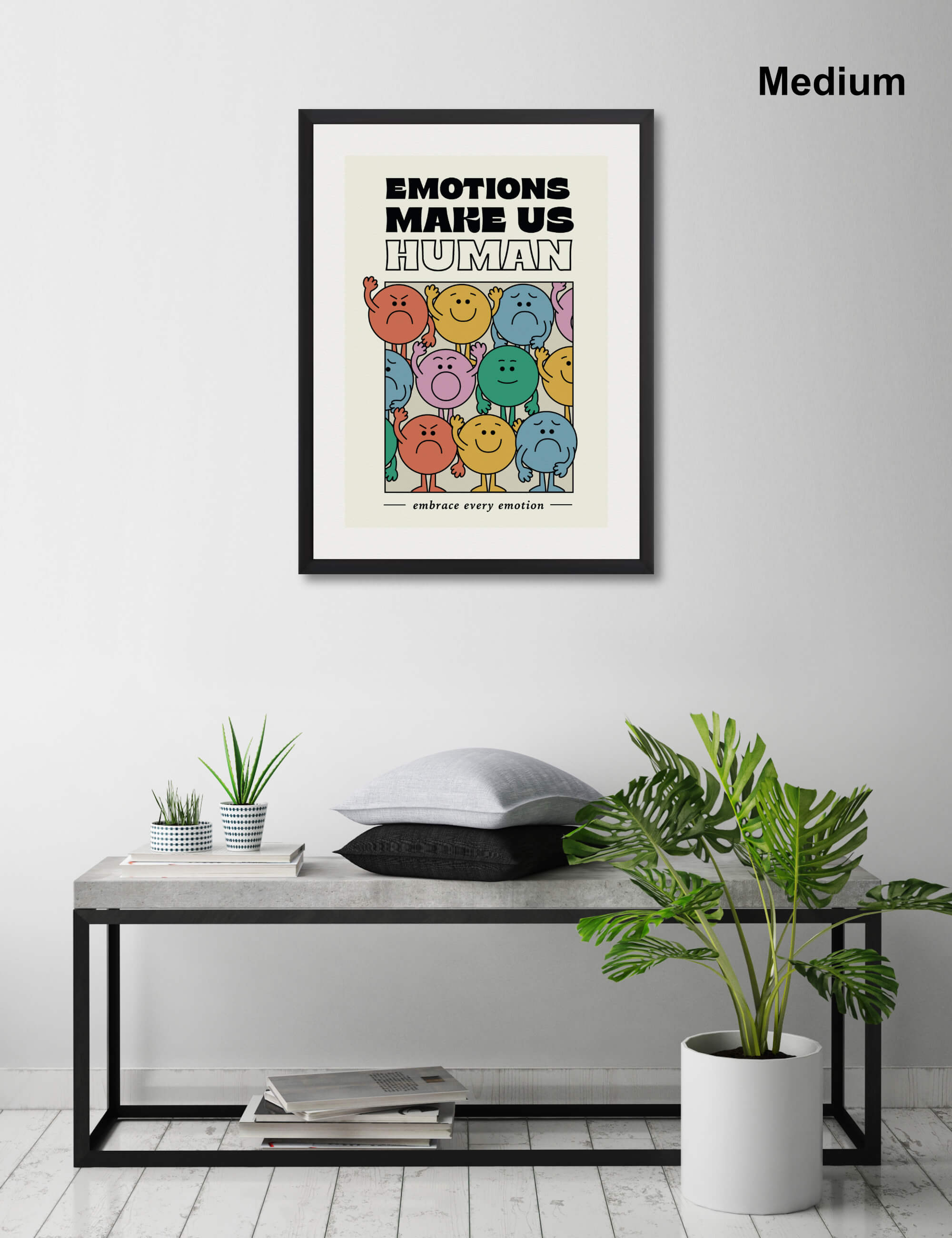Emotions Make Us Human by Alexandra Teats Wall Art for Living Room