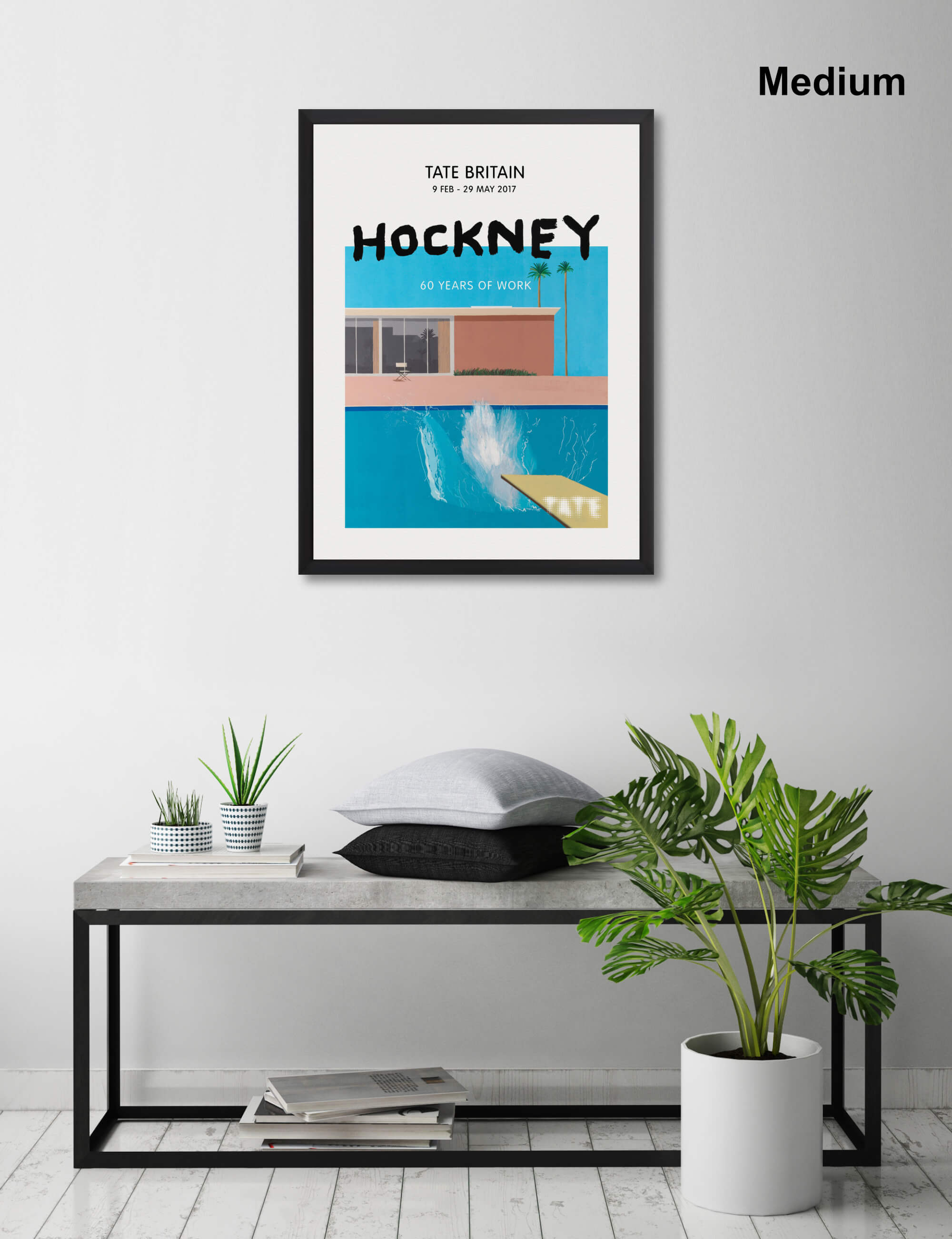 A Bigger Splash Art Print by David Hockney | Pop Motif