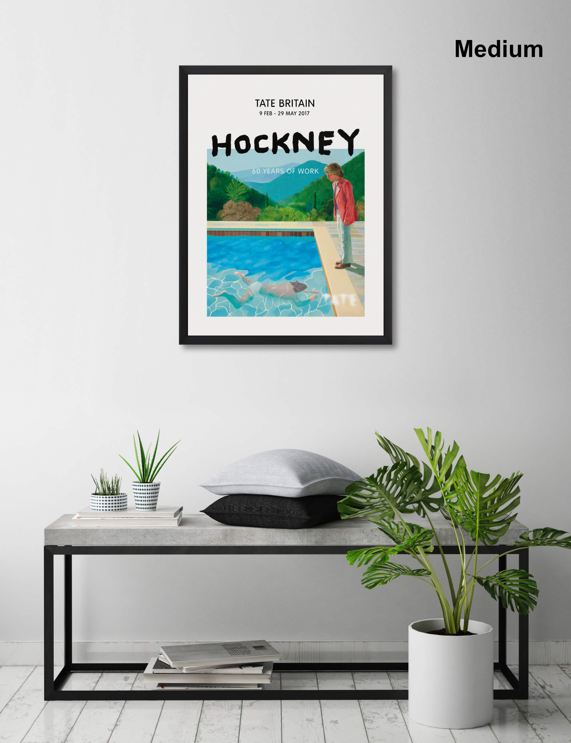 Hockney Tate Britain Portrait of an Artist by David Hockney Wall Art for Living Room