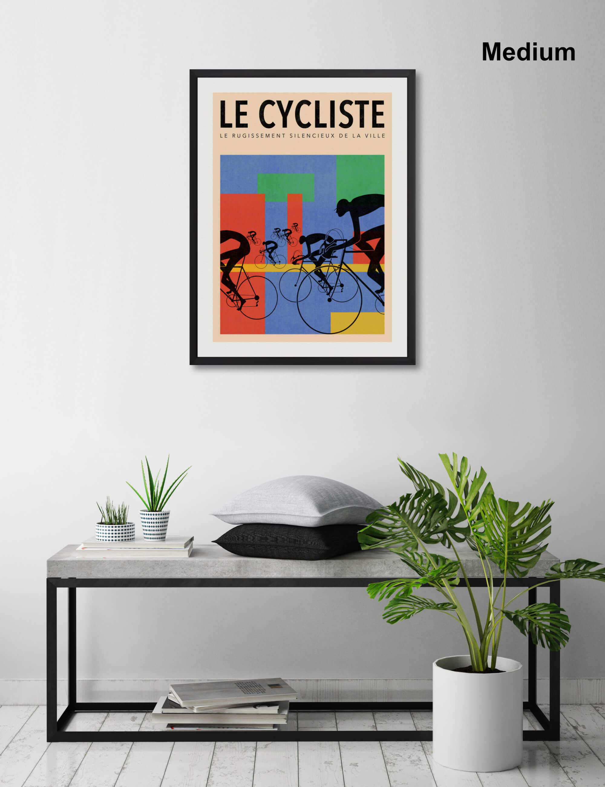 Le Cycliste by Samuel Rossi Wall Art for Living Room